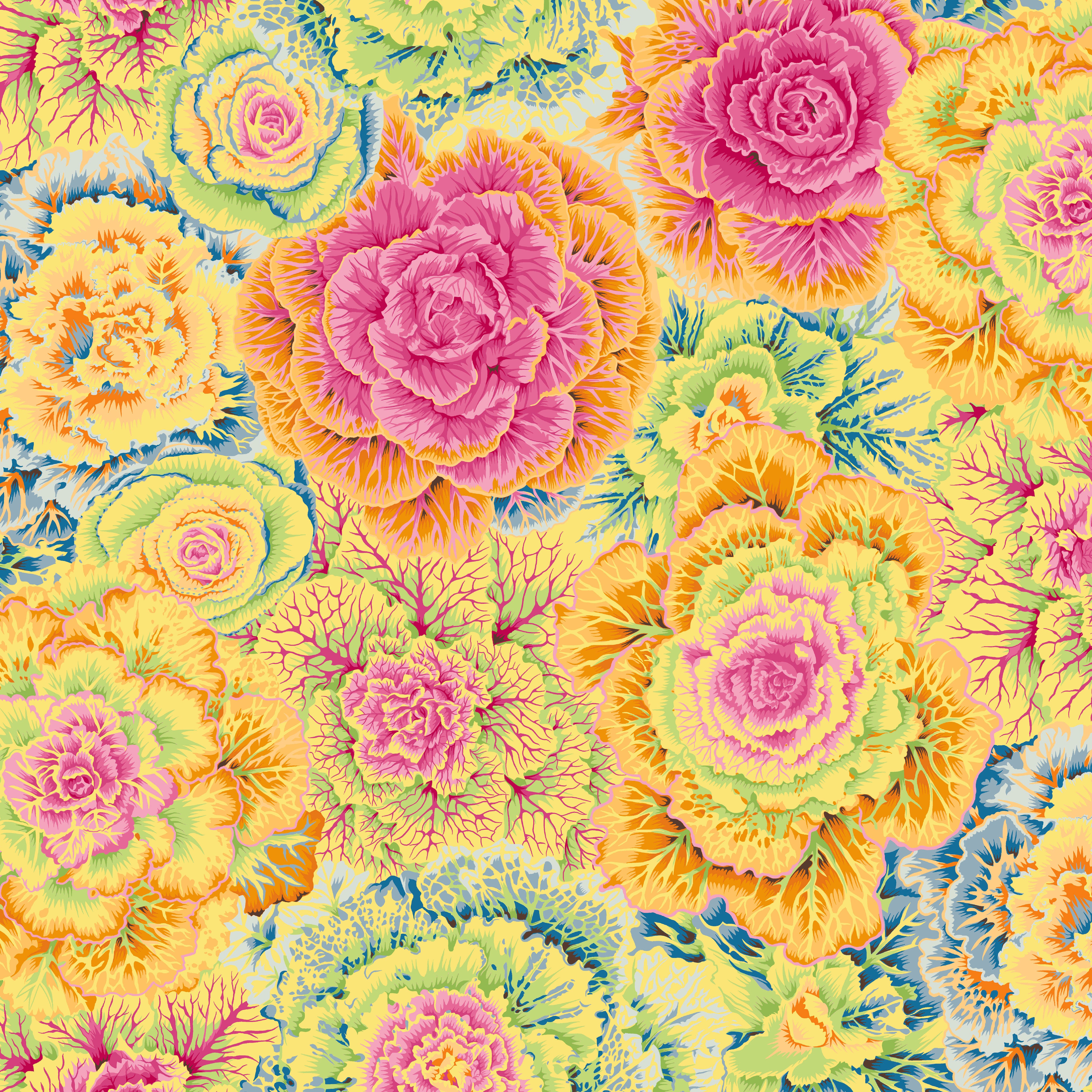 Classics | Brassica - Yellow by Kaffe Fassett Collective for Free Spirit | PWPJ051.YELLO