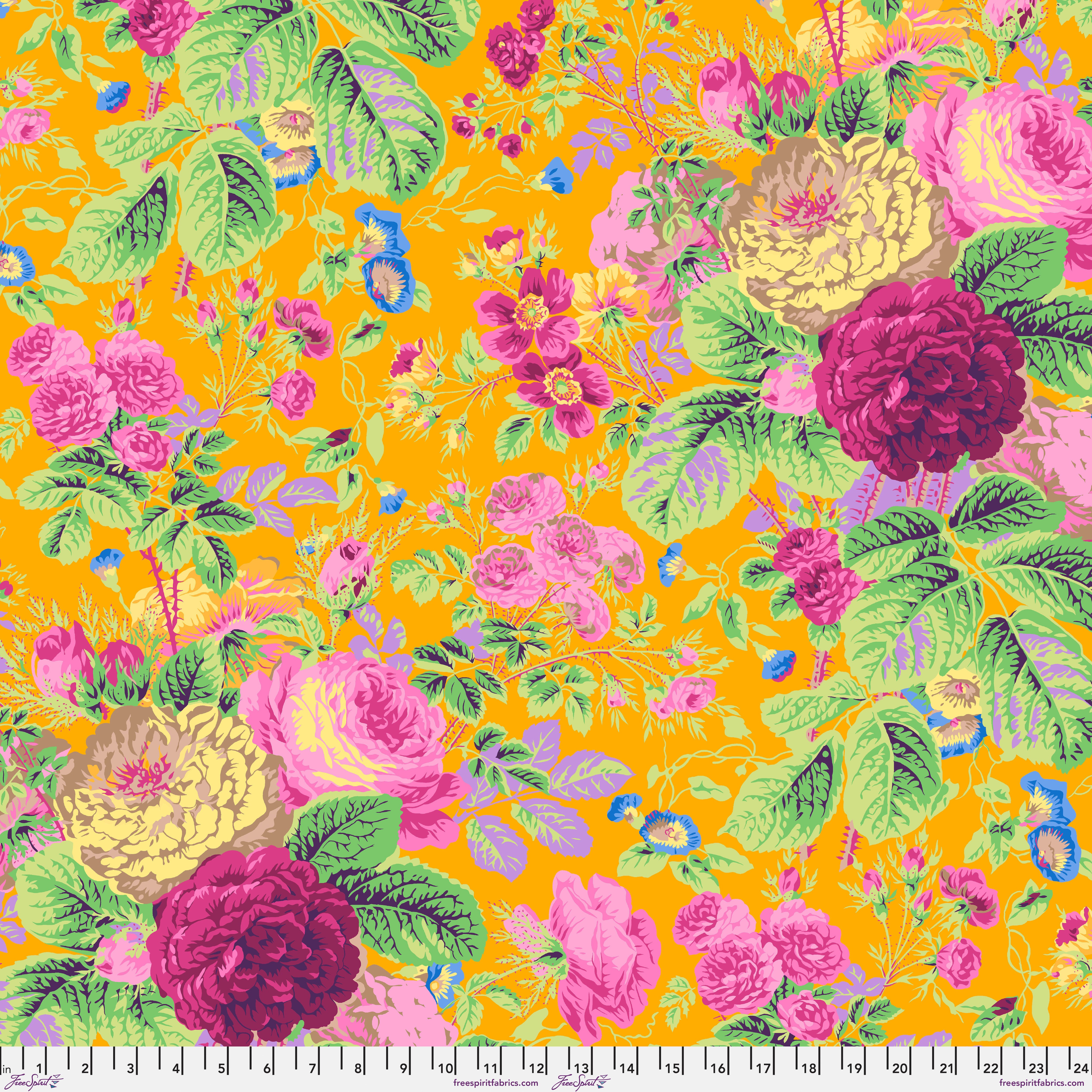 February 2025 | Gradi Floral - Gold by Kaffe Fassett Collective for Free Spirit | PWPJ053.GOLD