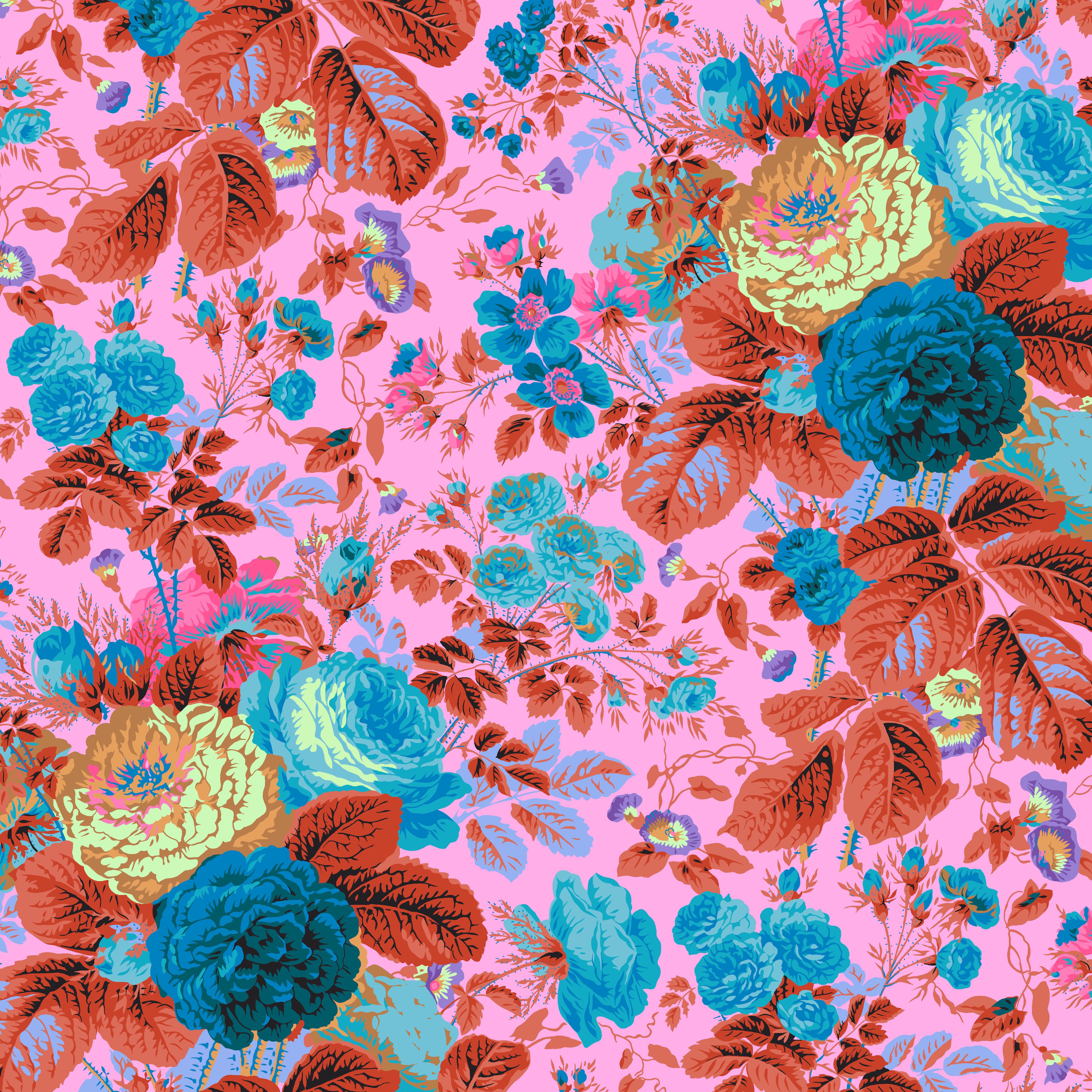 February 2025 | Gradi Floral - Lavender by Kaffe Fassett Collective for Free Spirit | PWPJ053.LAVENDER