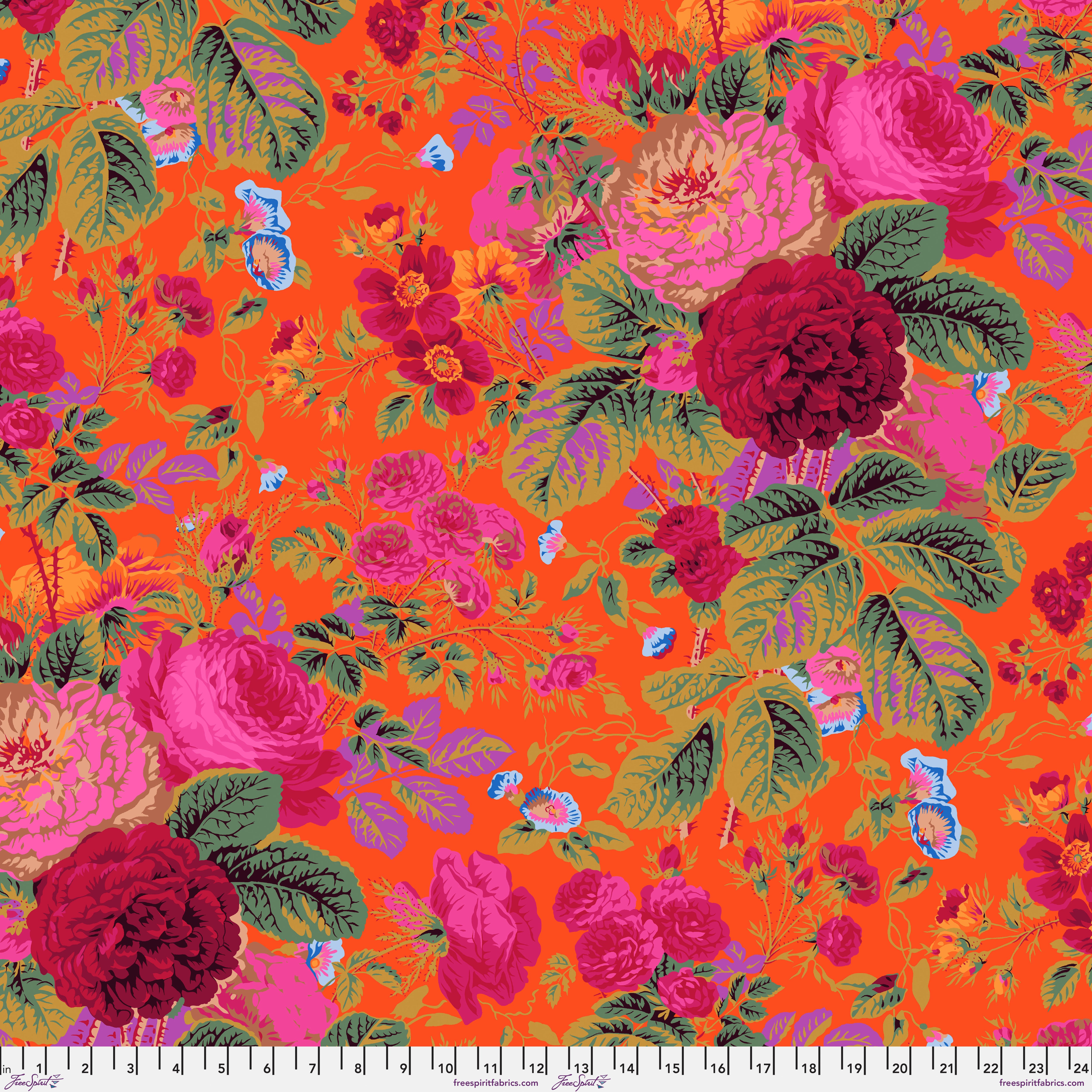 February 2025 | Gradi Floral - Tomato by Kaffe Fassett Collective for Free Spirit | PWPJ053.TOMAT