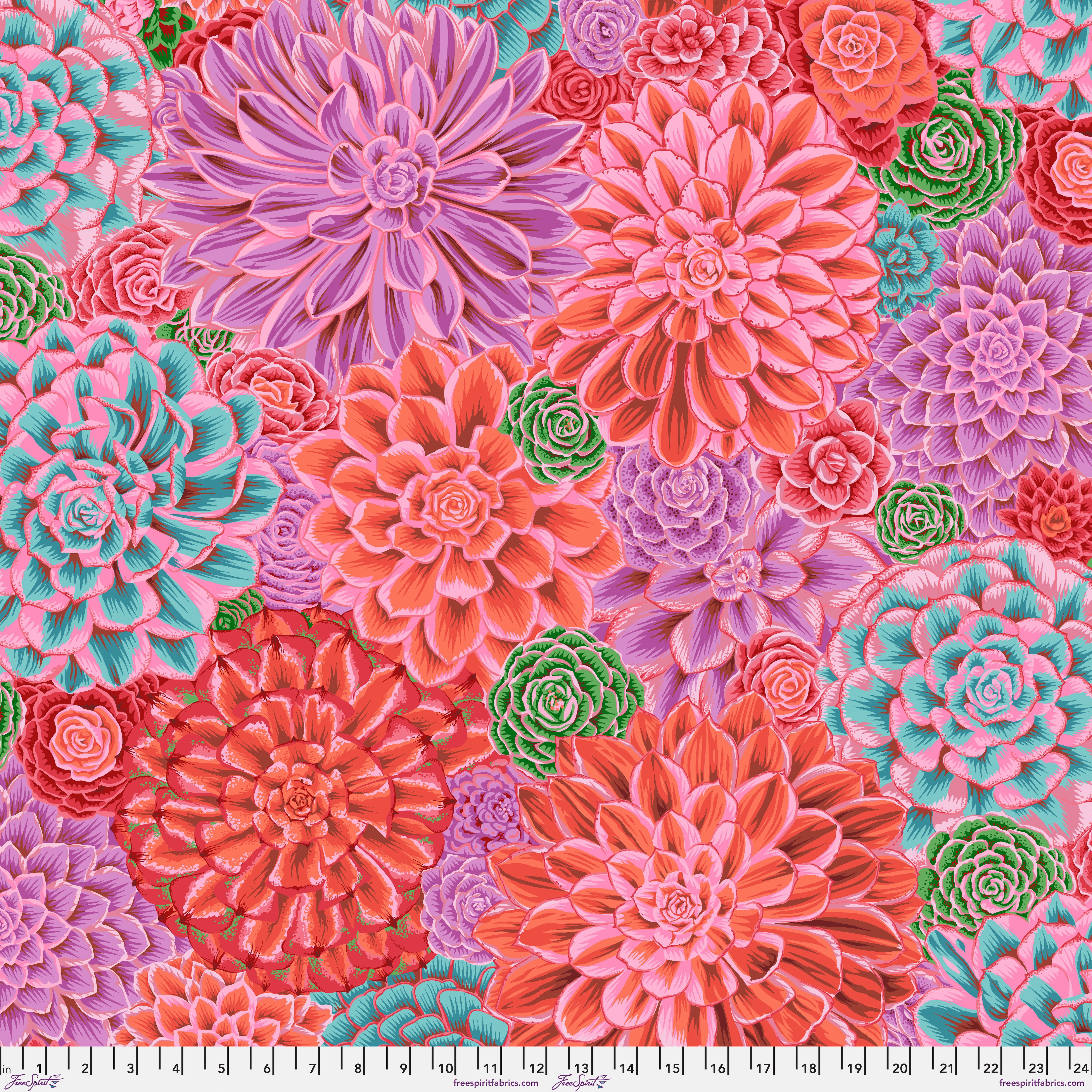 February 2025 | House Leeks - Pink by Kaffe Fassett Collective for Free Spirit | PWPJ113.PINK