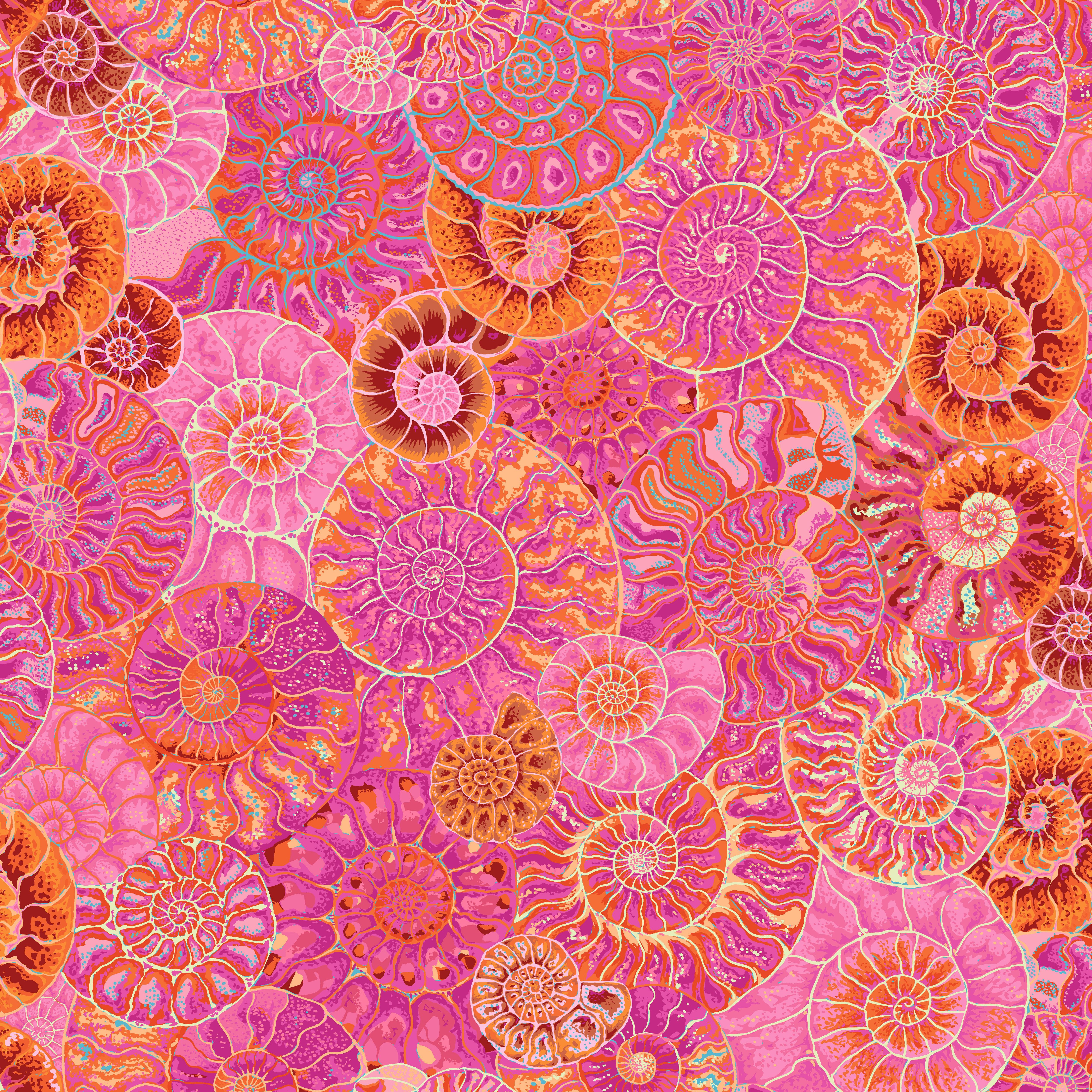 August 2024 | Ammonites - Pink by Philip Jacobs for the Kaffe Fassett Collective | PWPJ128.PINK