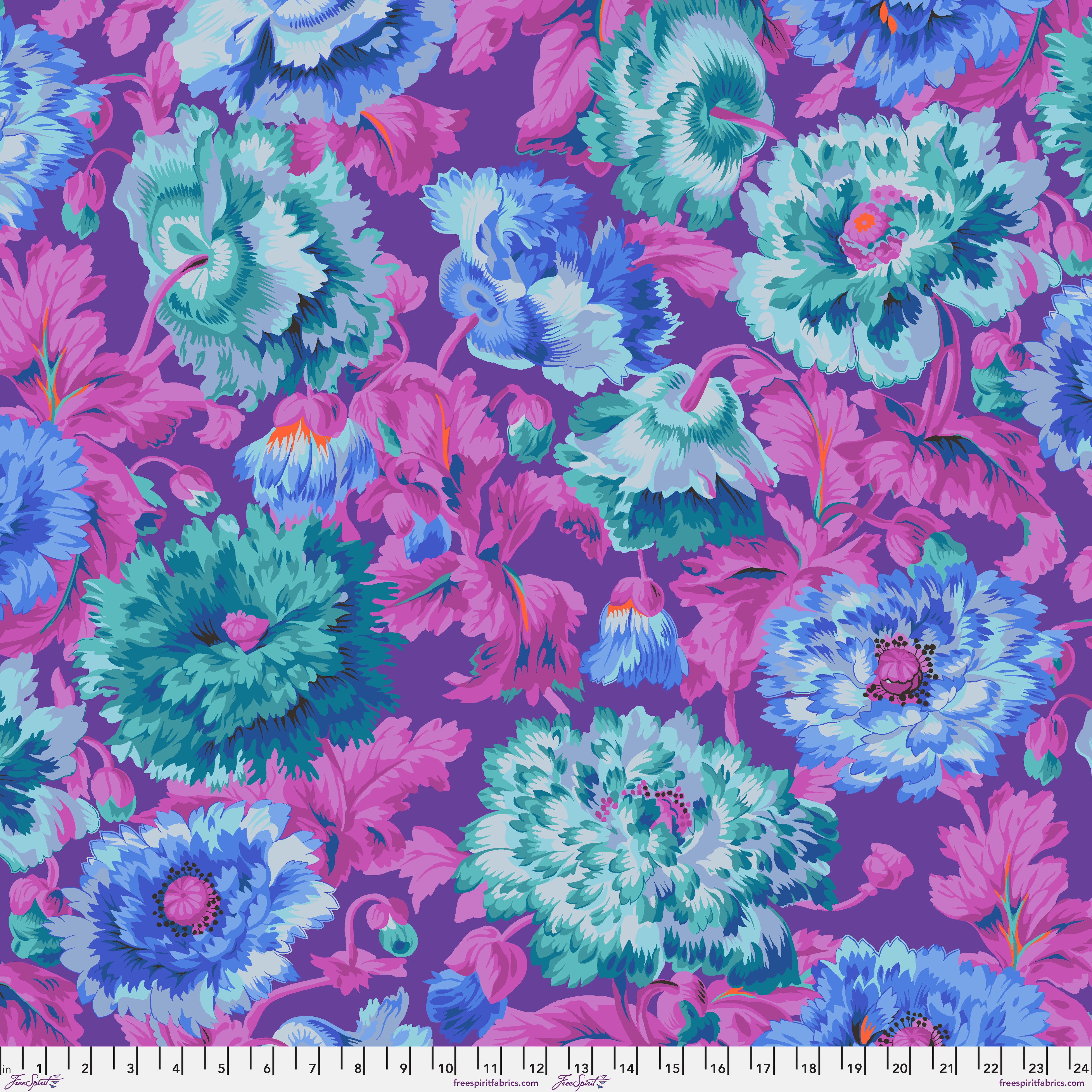 August 2025 | Rosemary - Blue by Kaffe Fassett Collective for FreeSpirit | PWPJ134.BLUE