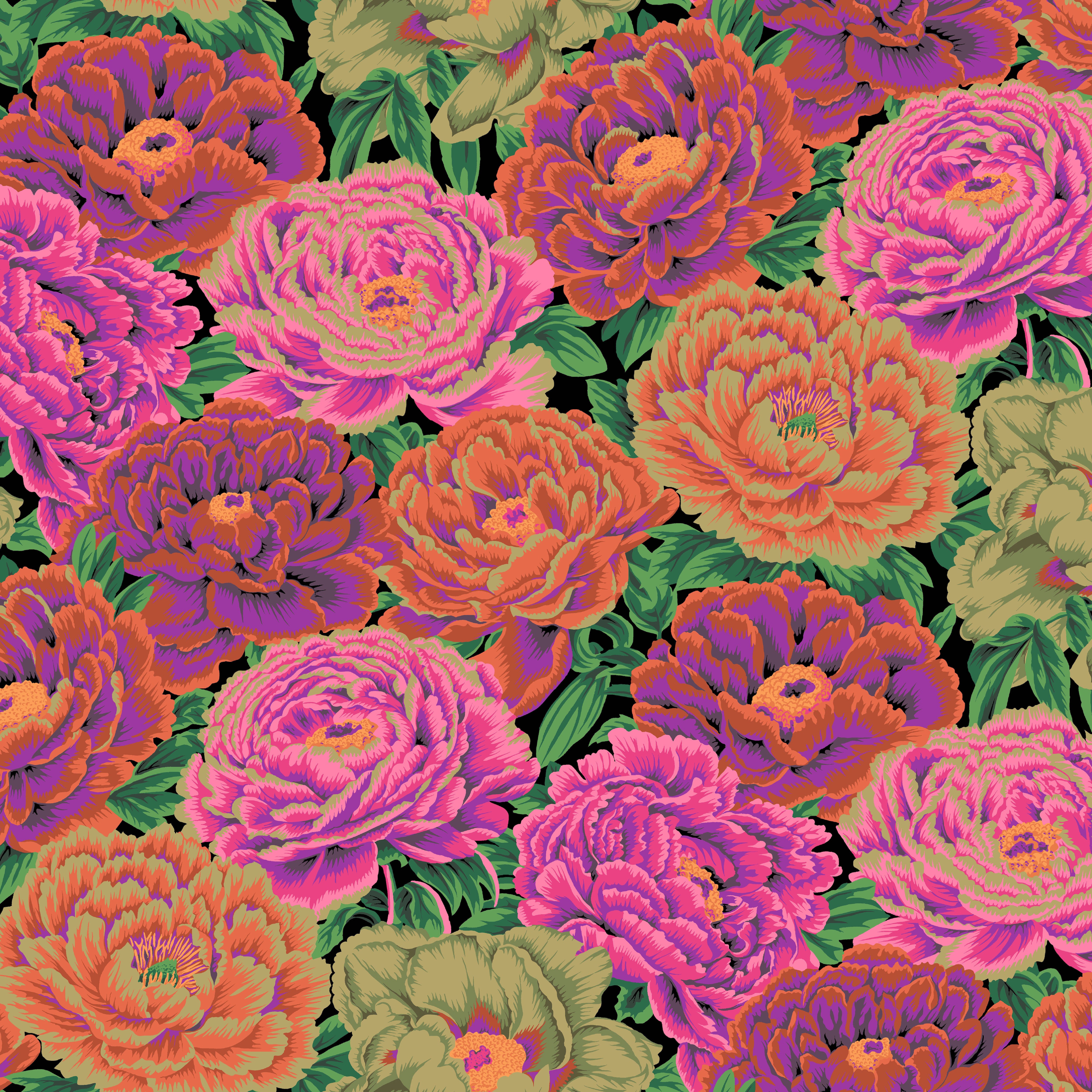 August 2025 | Tibetan Peony - Red by Kaffe Fassett Collective for FreeSpirit | PWPJ136.RED