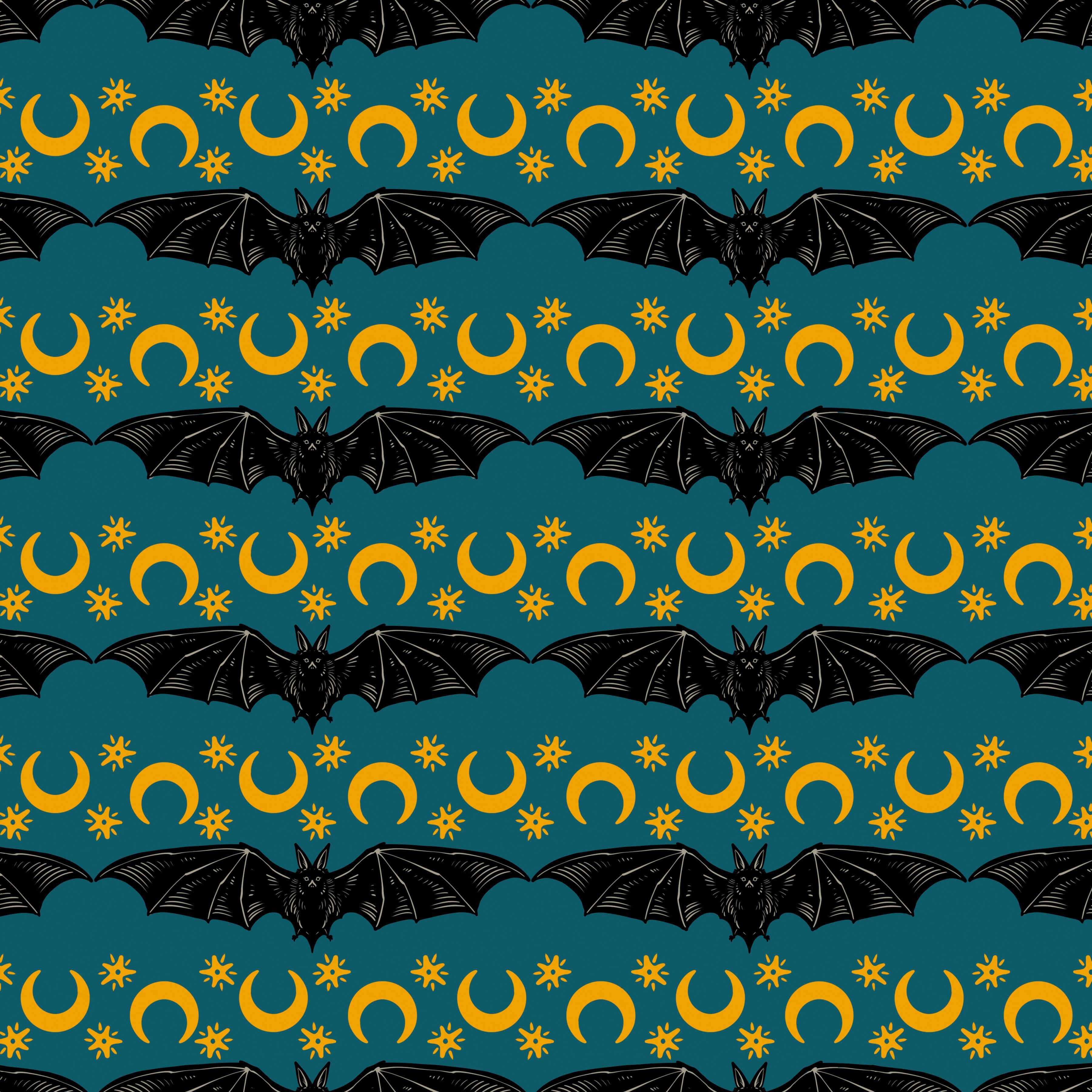 Storybook Halloween | Cosmic Stripe - Turquoise by Rachel Hauer for Free Spirit | PWRH057.TURQ