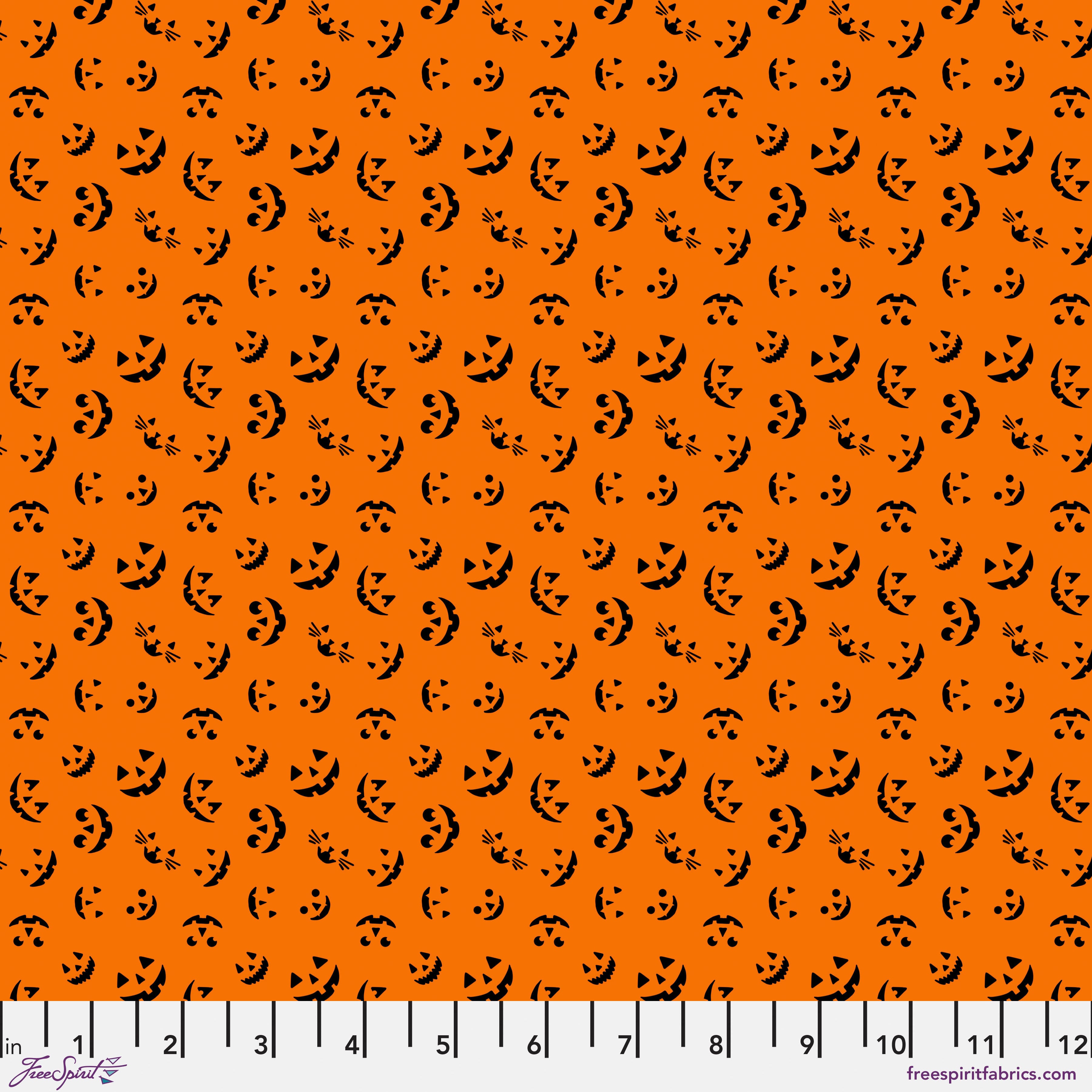 Storybook Halloween | Jack-o-Lantern - Orange by Rachel Hauer for Free Spirit | PWRH068.ORANGE