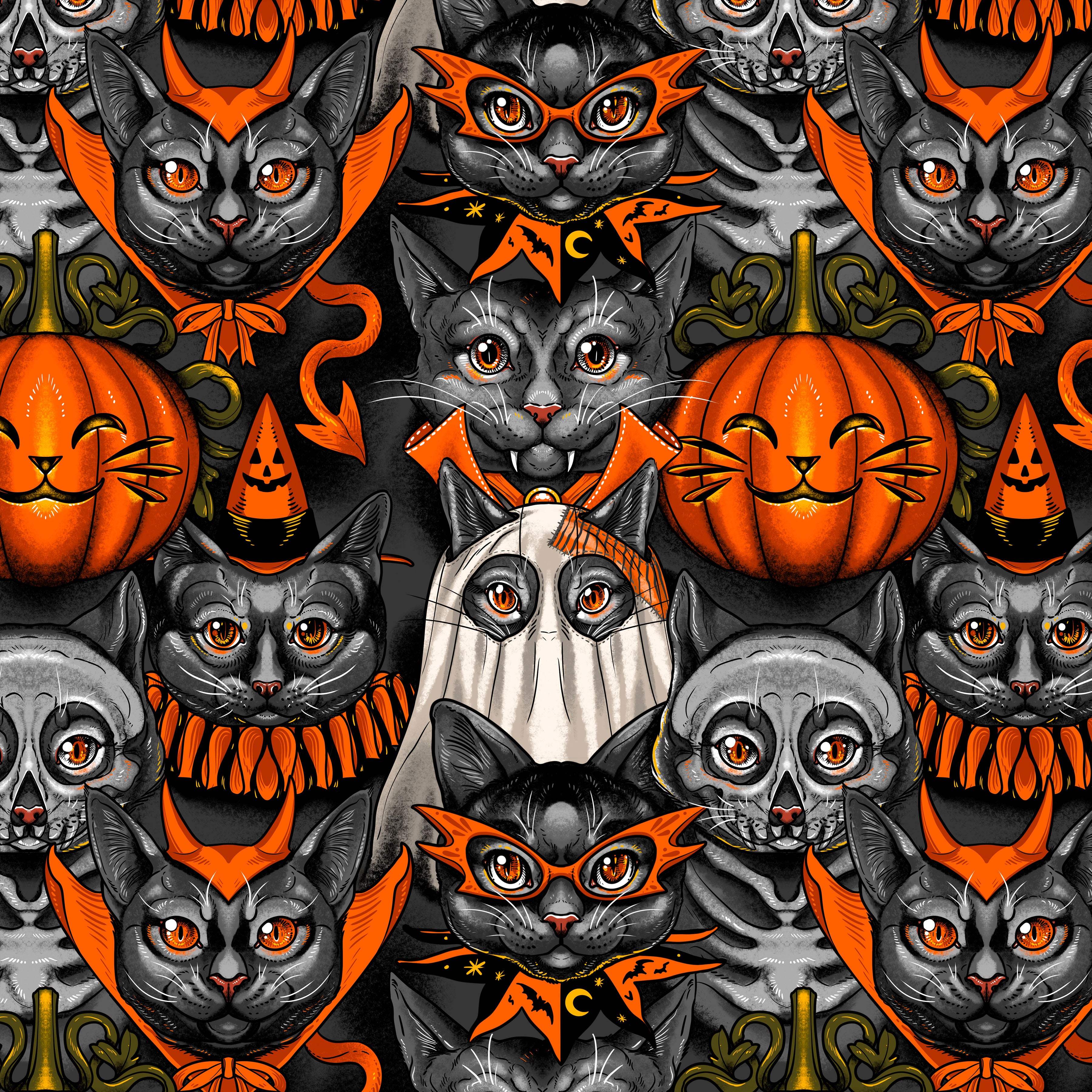 Costumes & Cobwebs | Costume Party - Black by Rachel Hauer for FreeSpirit | PWRH115.BLACK