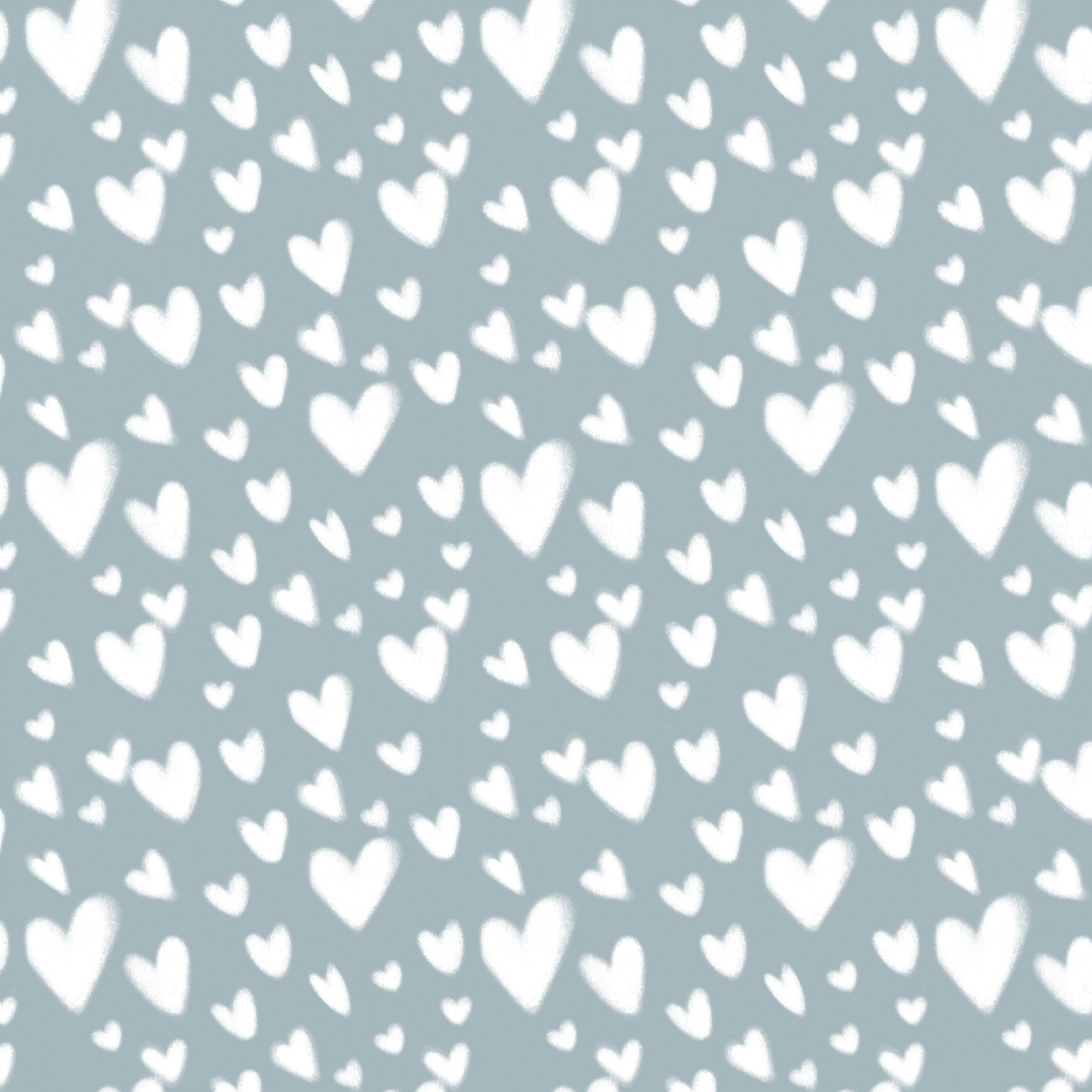 Love Letters | Cloud Hearts - Blue by Rachel Hauer for FreeSpirit | PWRH131.BLUE