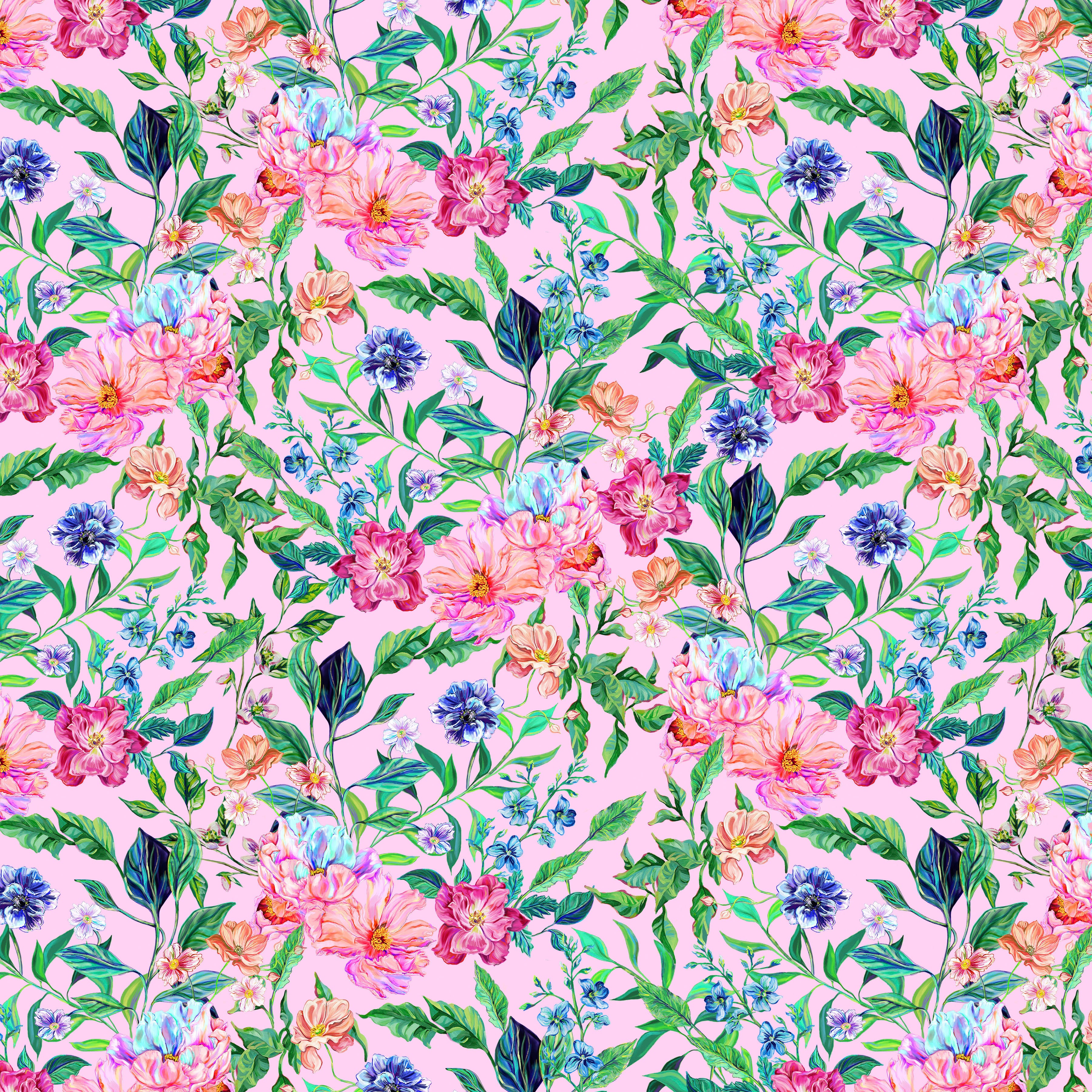 In Full Bloom | Windflower Tapestry - Blush by Surface of Beauty for FreeSpirit | PWSB004.BLUSH