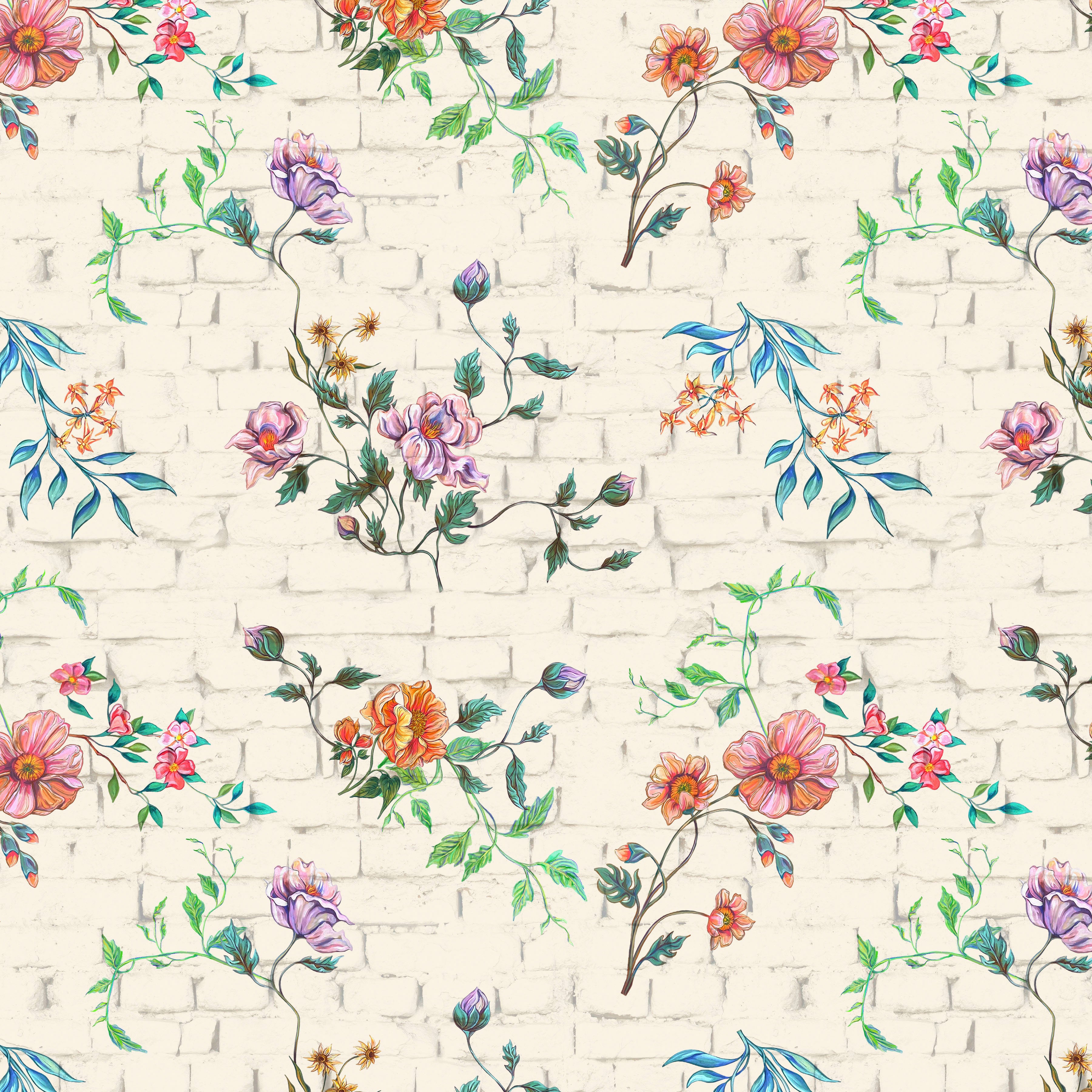 In Full Bloom | Butterscotch Chintz - Butterscotch by Surface of Beauty for FreeSpirit | PWSB007.BUTTERSCOTCH