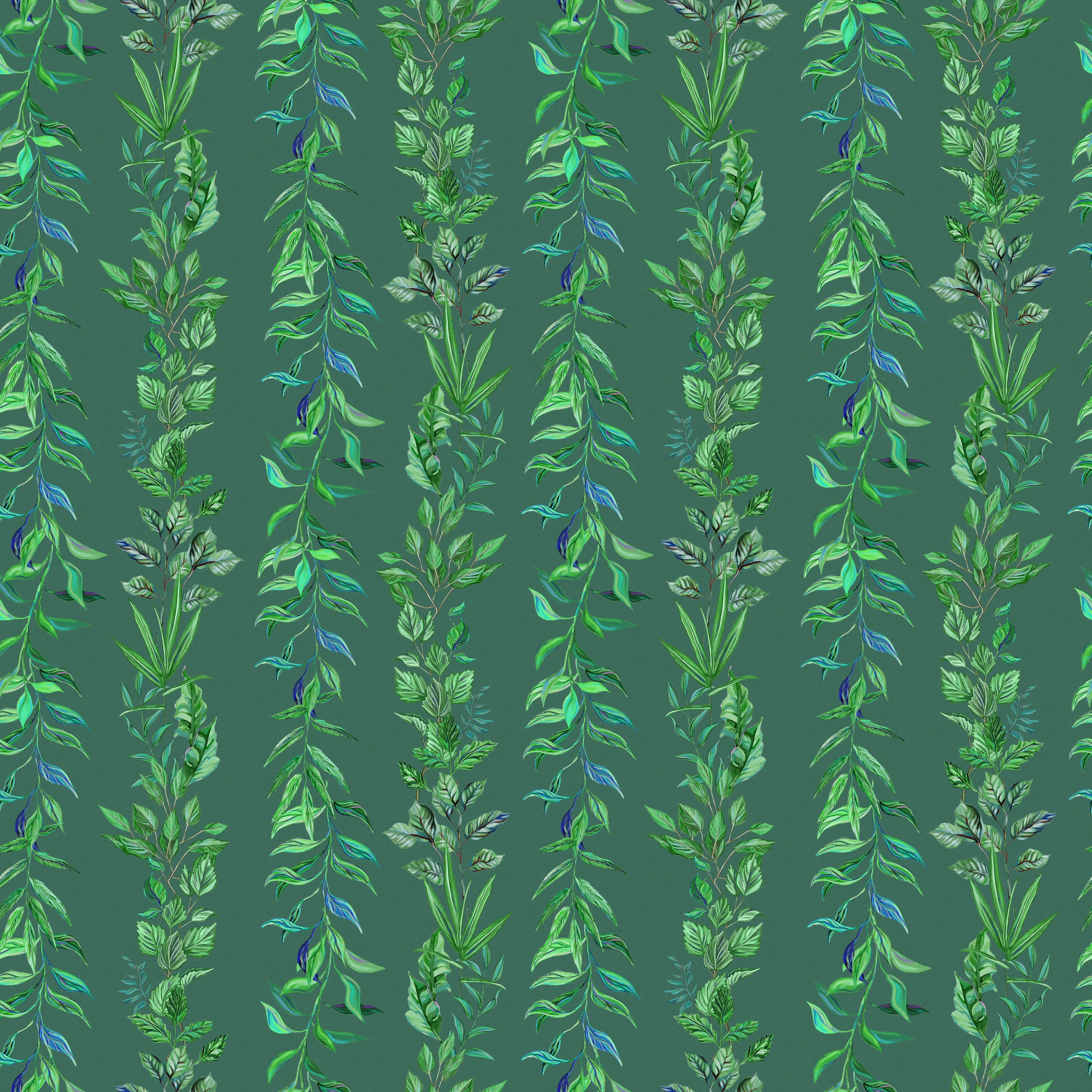 In Full Bloom | Leafy Trellis - Forest by Surface of Beauty for FreeSpirit | PWSB010.FOREST