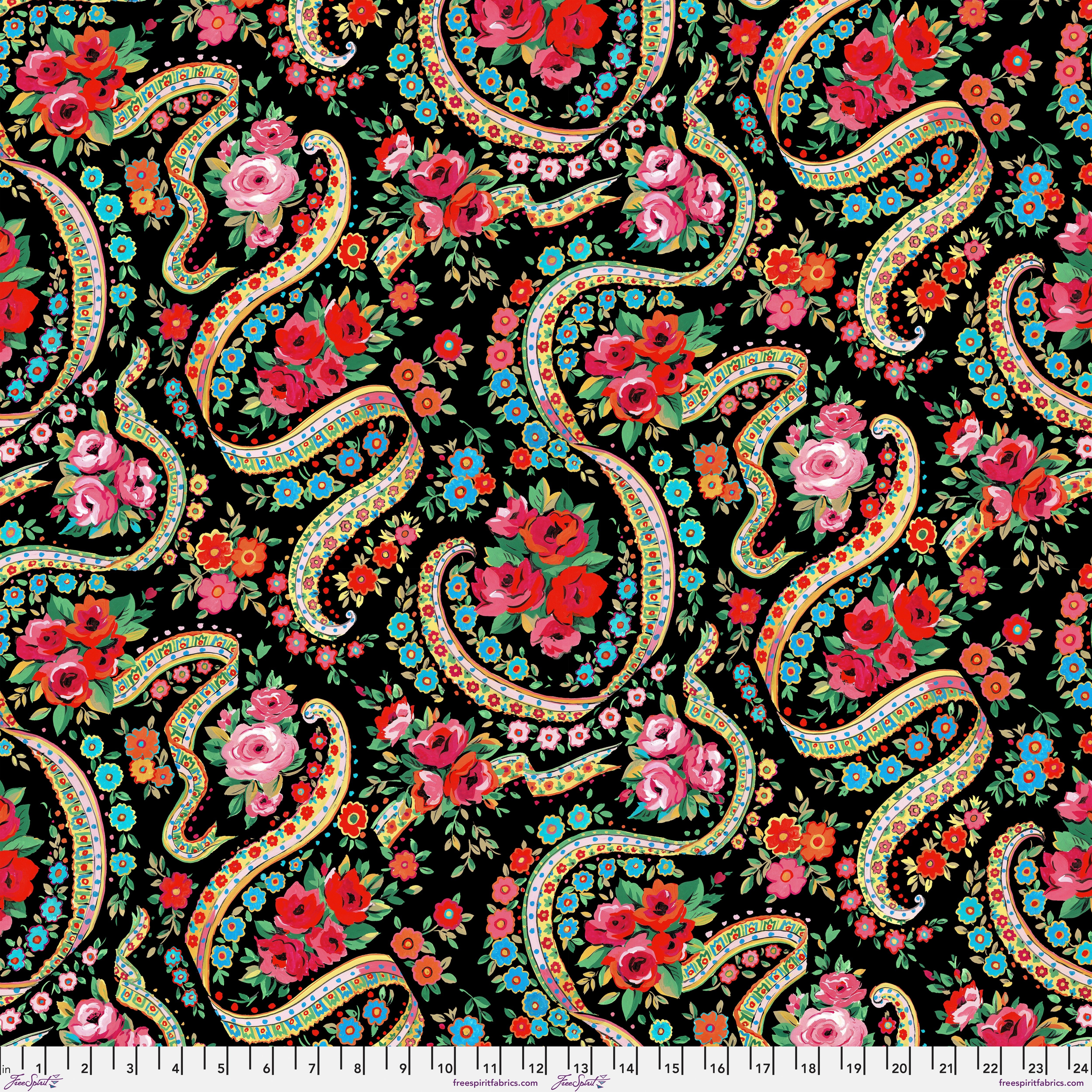 Joyful | Gala - Black by Sarah Campbell for FreeSpirit | PWSH044.BLACK