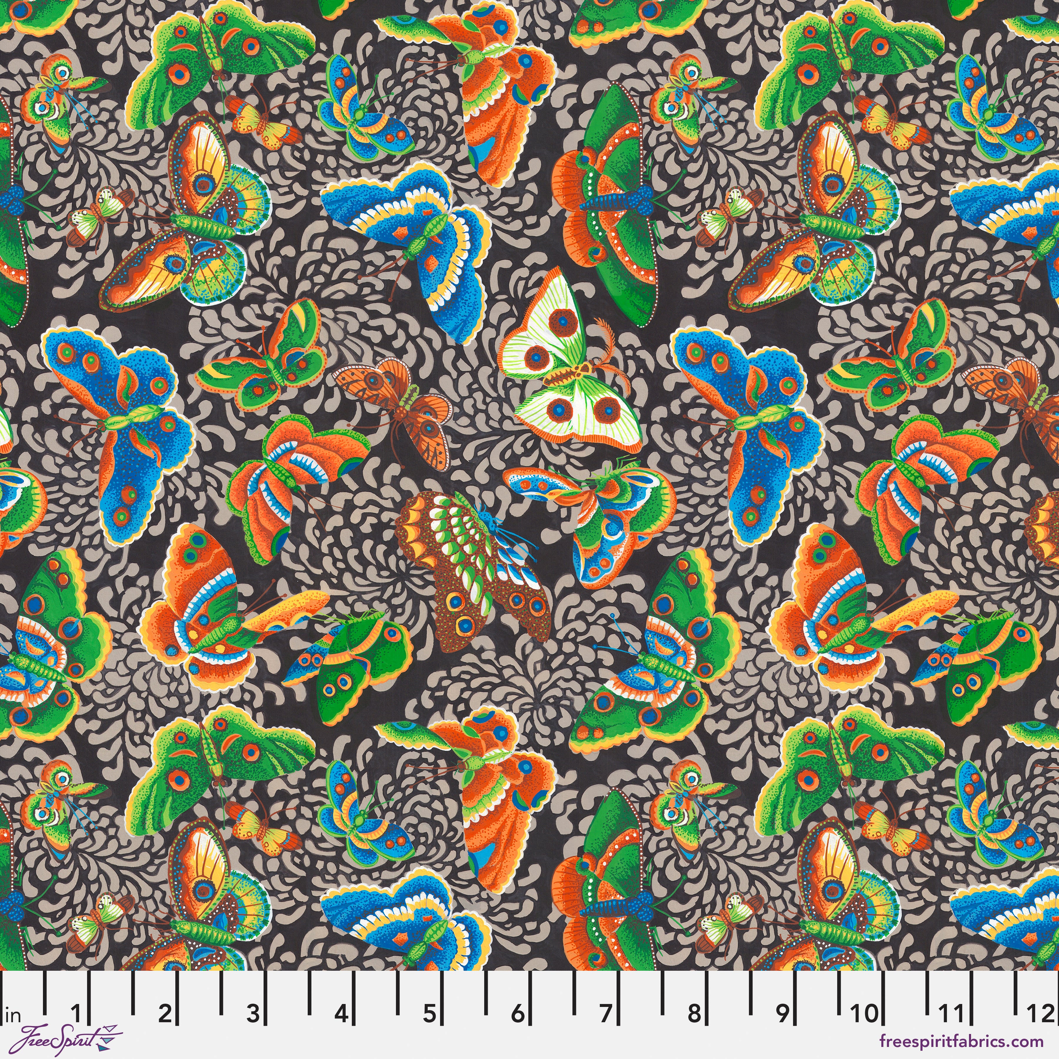 Utopia | Chrysanthemum Butterfly - Multi by Snow Leopard Designs for FreeSpirit | PWSL148.MULTI