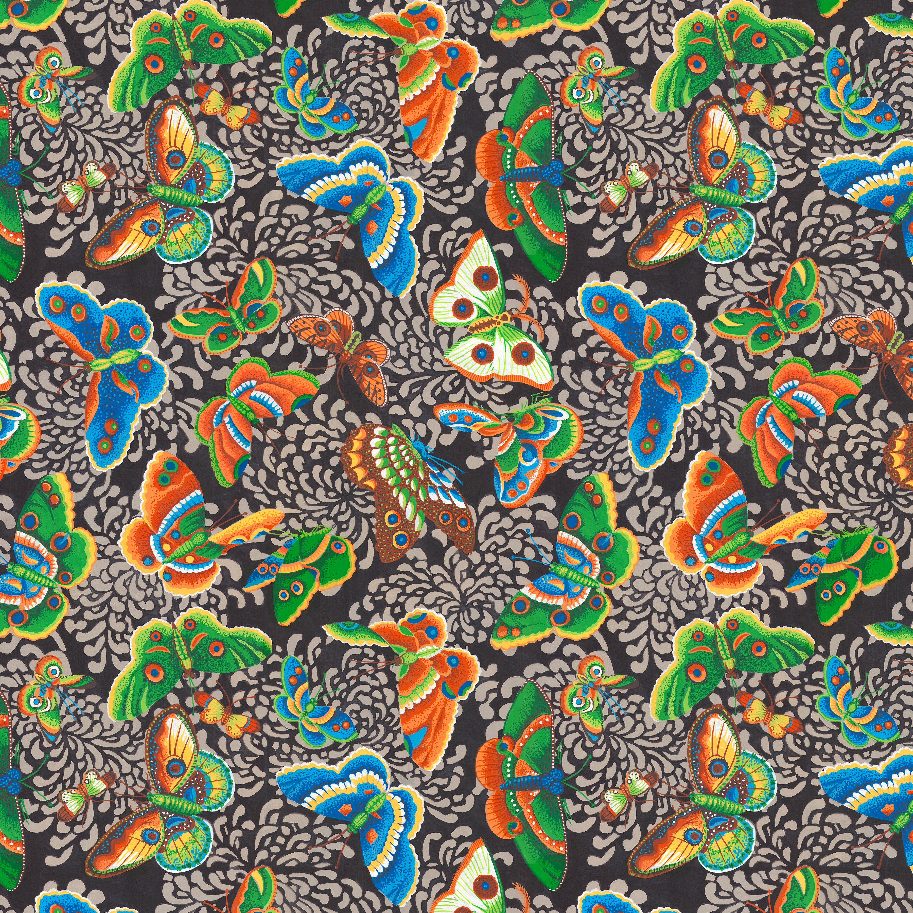 Utopia | Chrysanthemum Butterfly - Multi by Snow Leopard Designs for FreeSpirit | PWSL148.MULTI