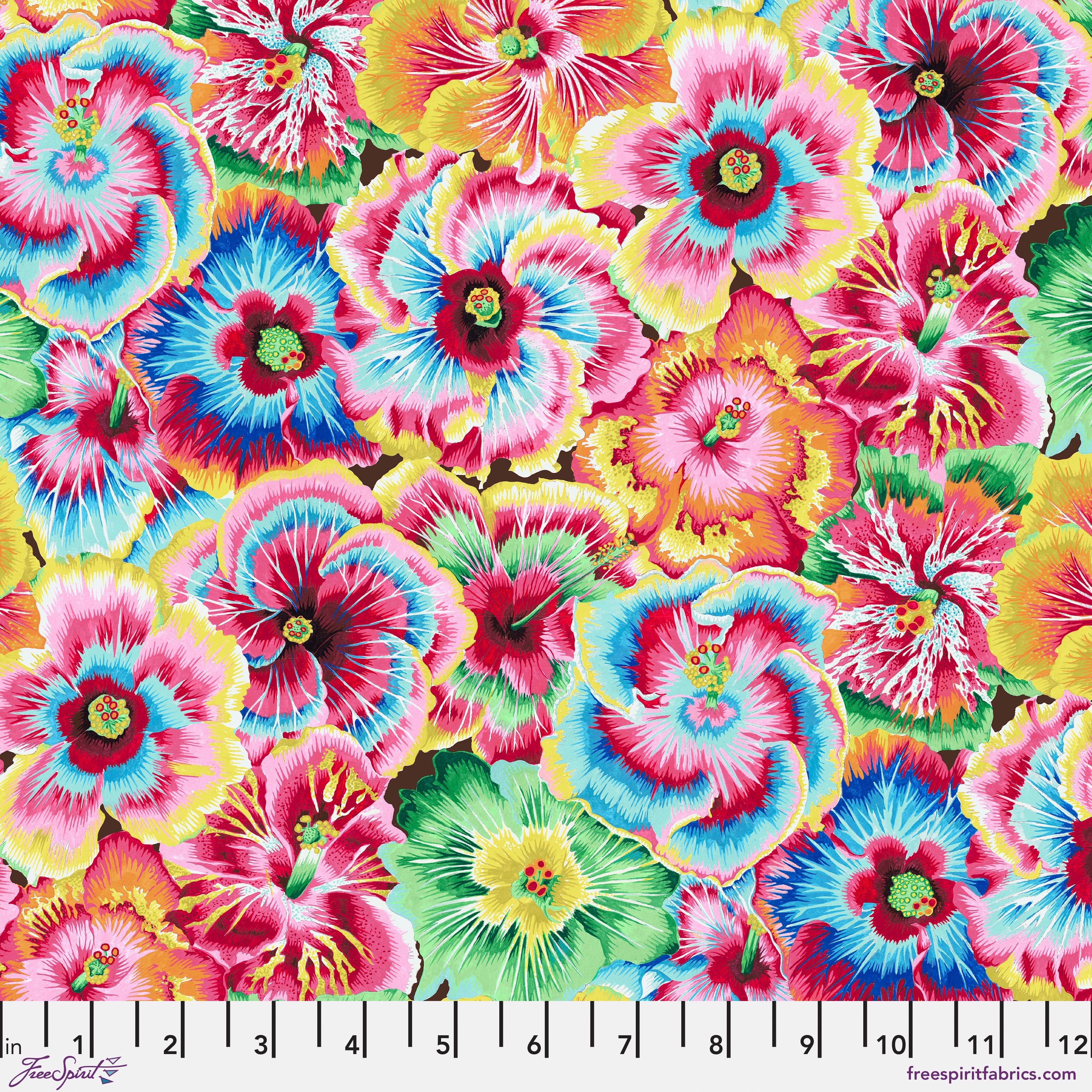 Utopia | Small Hibiscus - Multi by Snow Leopard Designs for FreeSpirit | PWSL150.MULTI