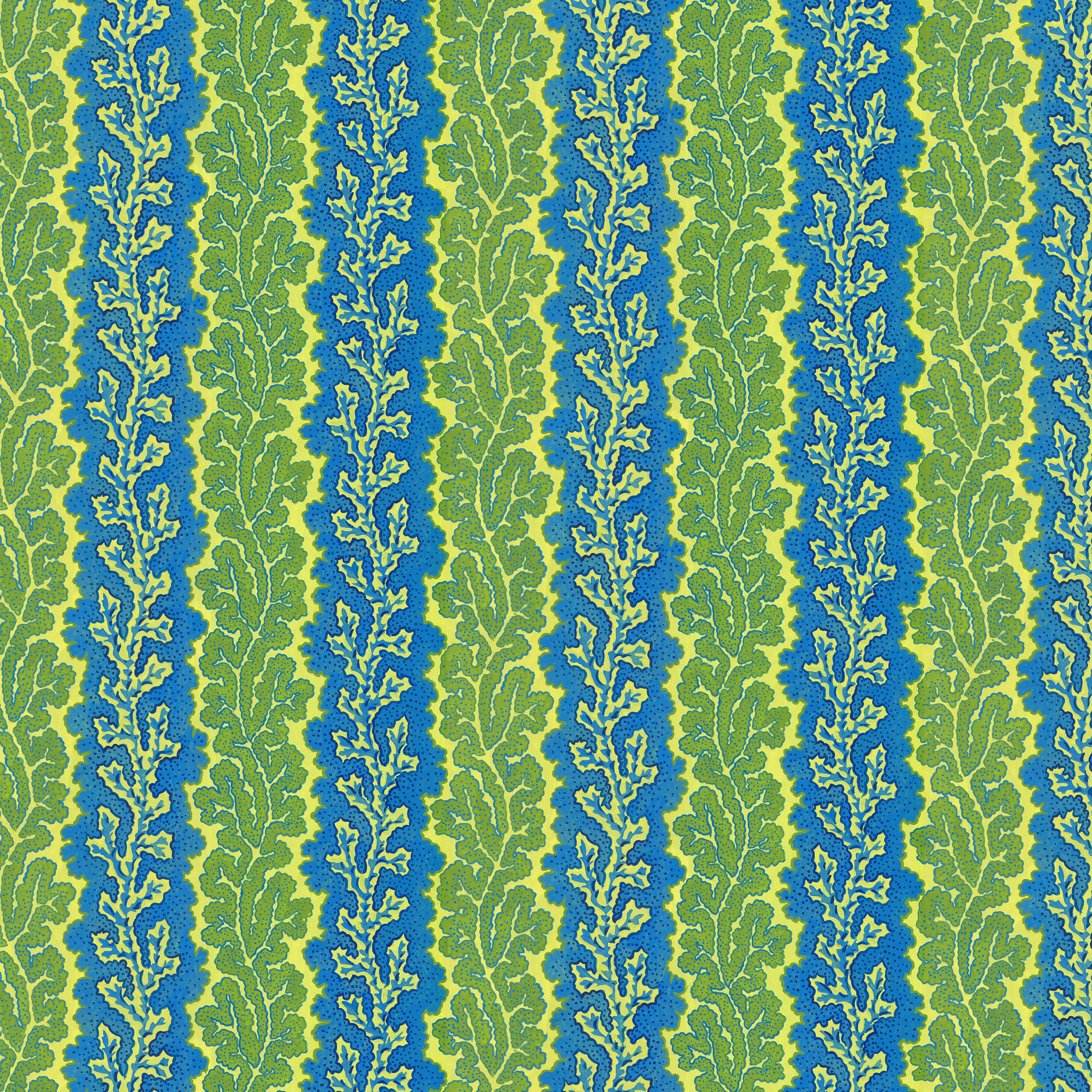 Utopia | Coral Stripe - Green by Snow Leopard Designs for FreeSpirit | PWSL152.GREEN