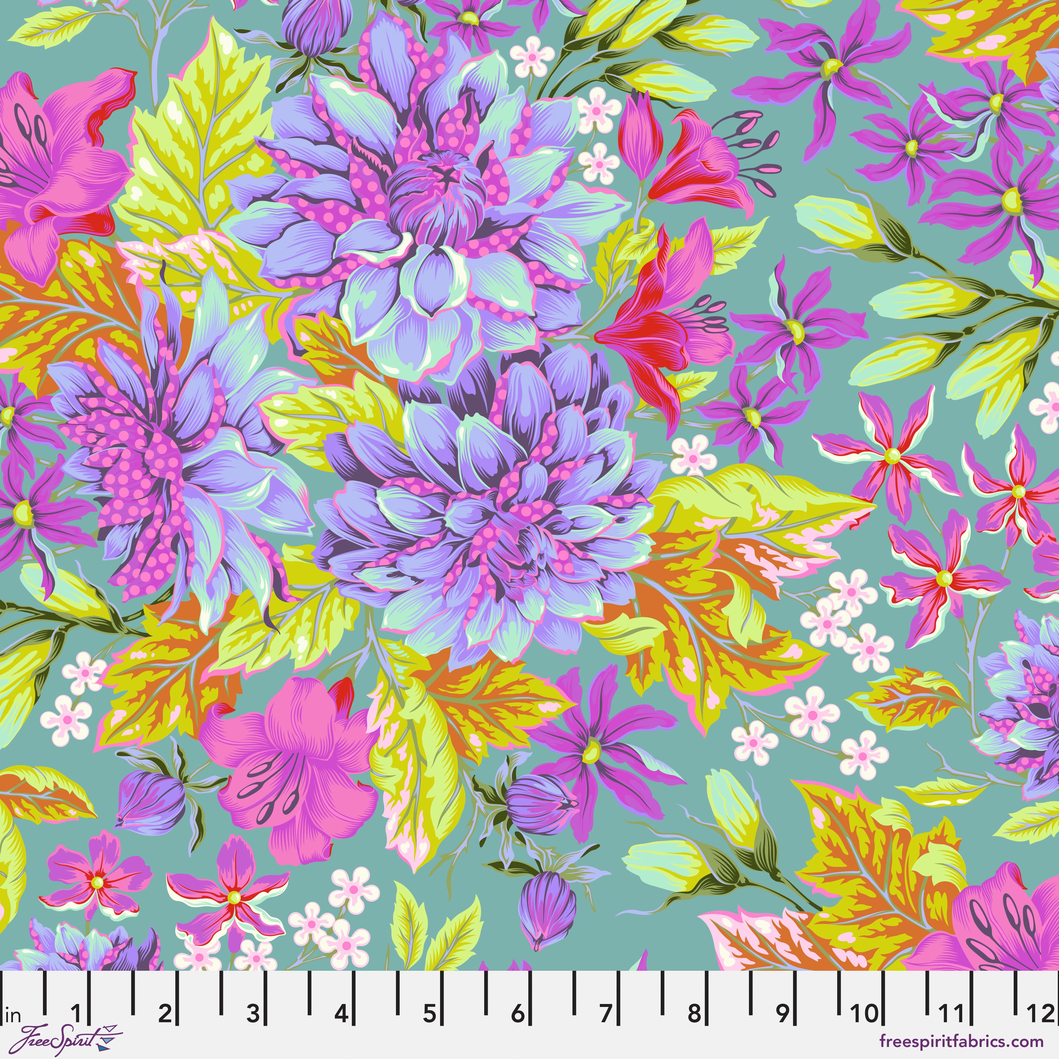 Untamed | Hello Dahlia - Cosmic with Neon Accents by Tula Pink for Free Spirit | PWTP234.COSMIC