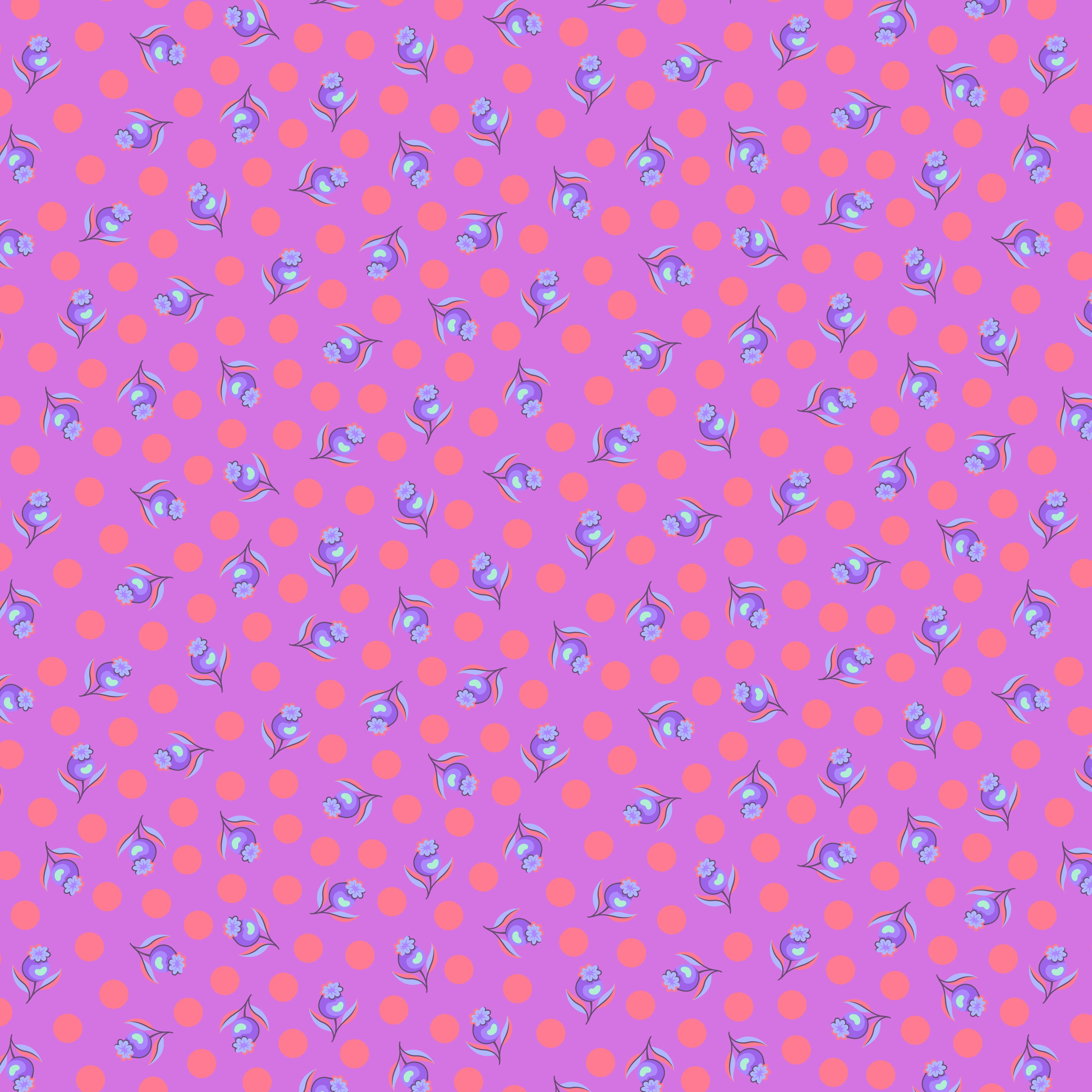 Untamed | Impending Bloom - Nova with Neon Accents by Tula Pink for Free Spirit | PWTP239.NOVA