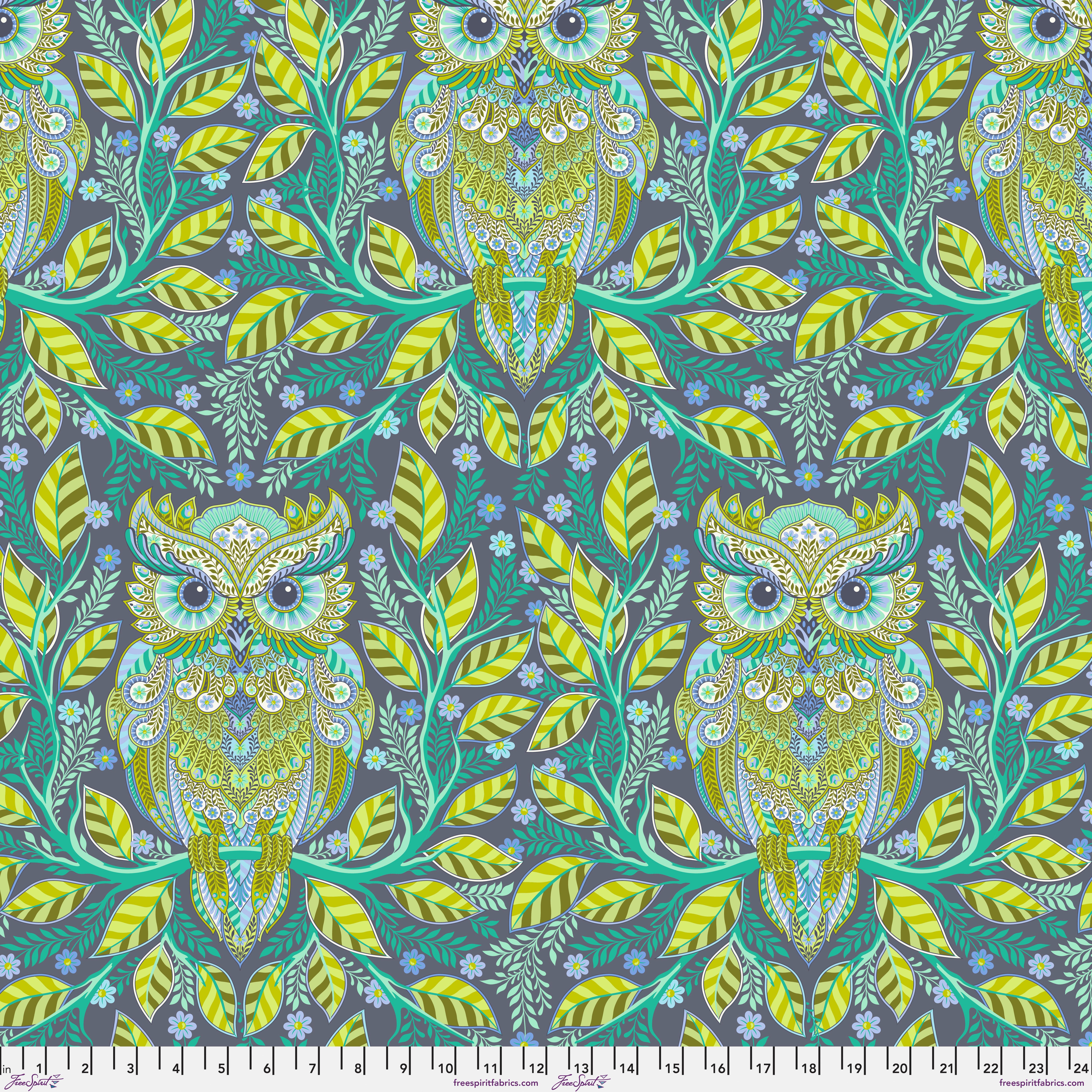 Full Moon Forest II | Hootie Patootie - Starlight by Tula Pink for FreeSpirit | PWTP244.STARLIGHT