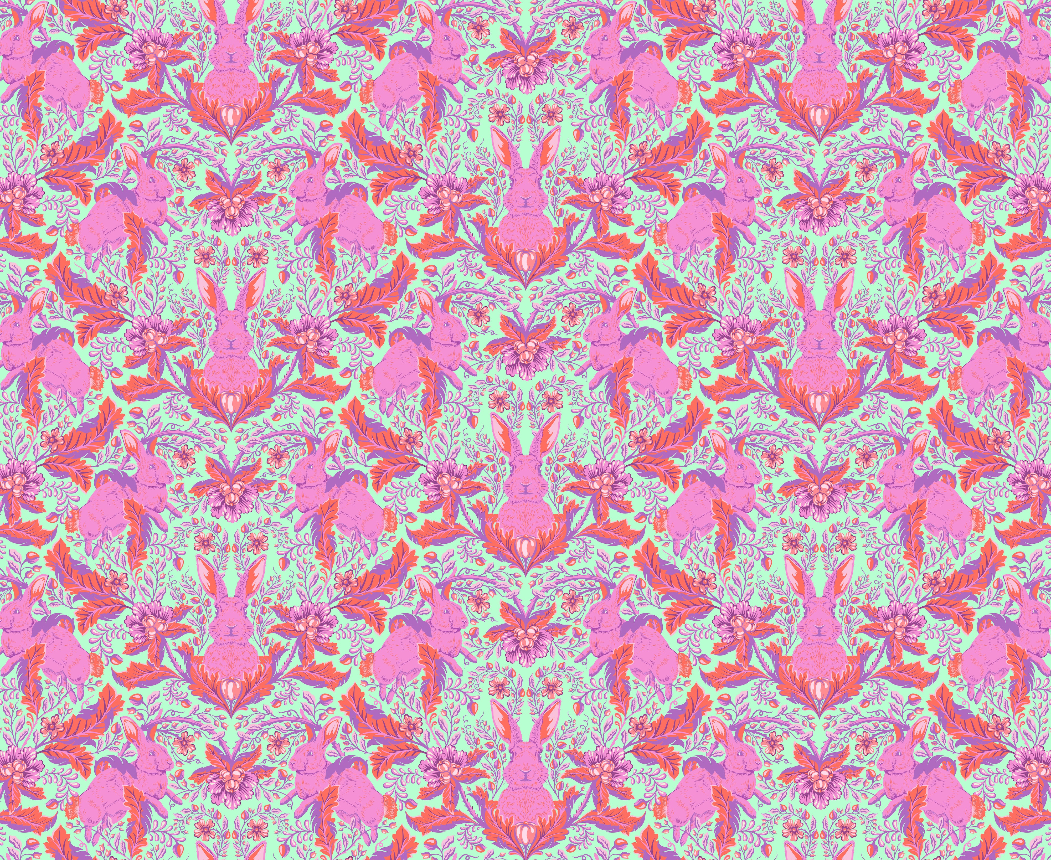 Full Moon Forest II | Hoppy Go Lucky - Blossom by Tula Pink for FreeSpirit | PWTP246.BLOSSOM