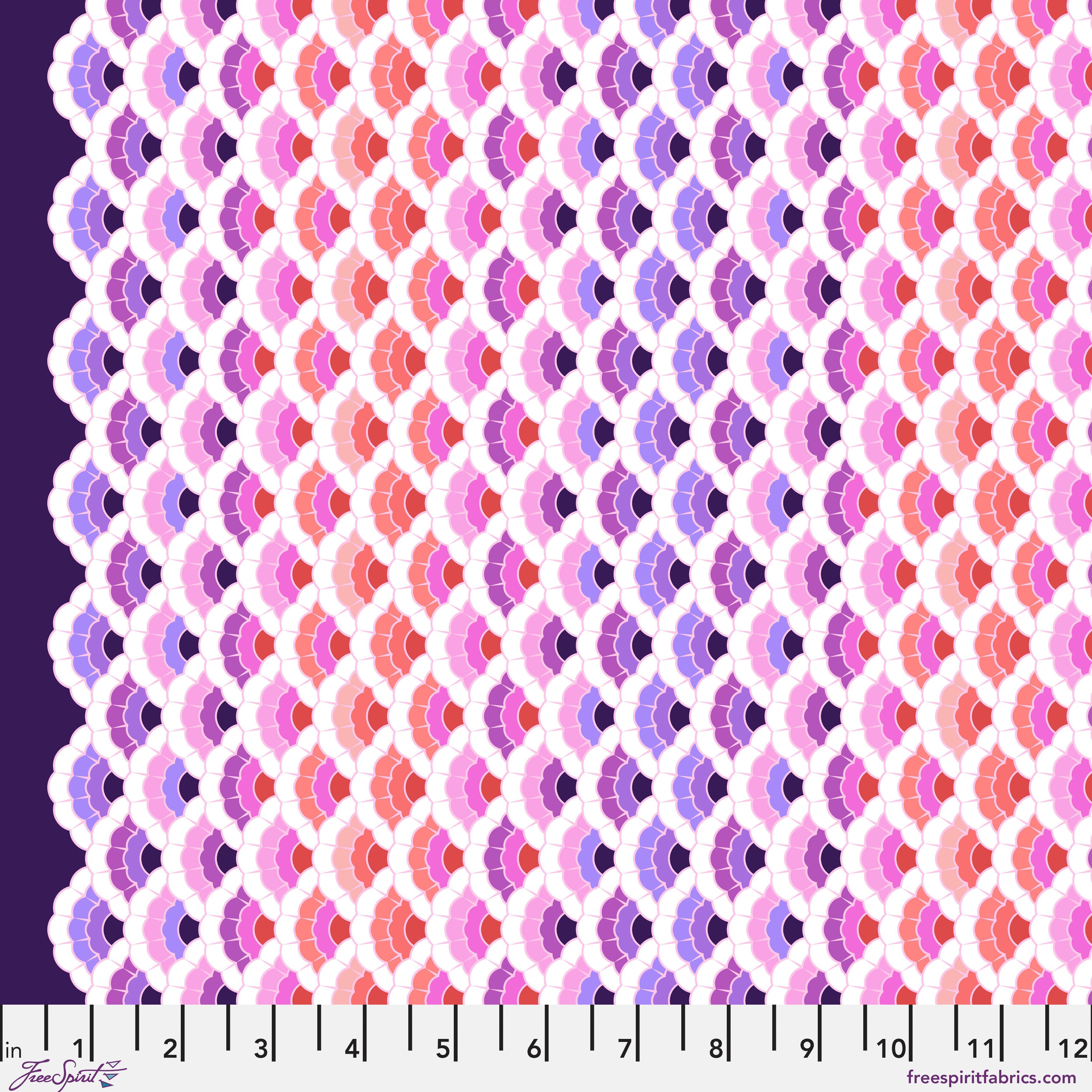 Floral Reef | Aquatic Lace - Ultraviolet by Tula Pink for FreeSpirit | PWTP269.ULTRAVIOLET