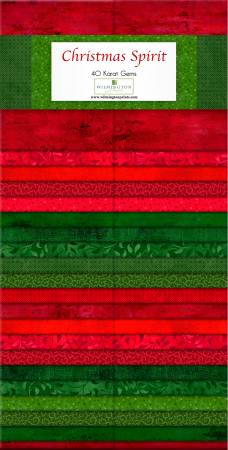 Essential Gems | Christmas Spirit 2.5" Strip Roll - Blenders by Wilmington Prints | 40 pcs