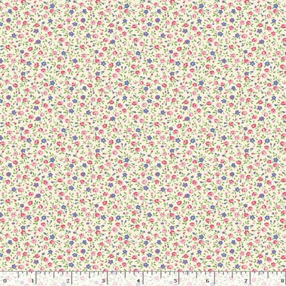 Aunt Grace Garden Variety | Pink Petite Floral by Judie Rothermel for Marcus Fabrics | R351027D-PINK