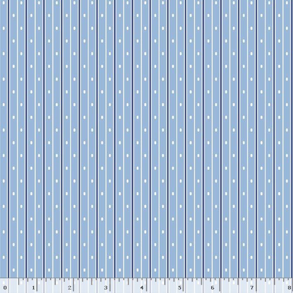 Aunt Grace Garden Variety | Blue Pin Stripe Dot by Judie Rothermel for Marcus Fabrics | R351030D-BLUE