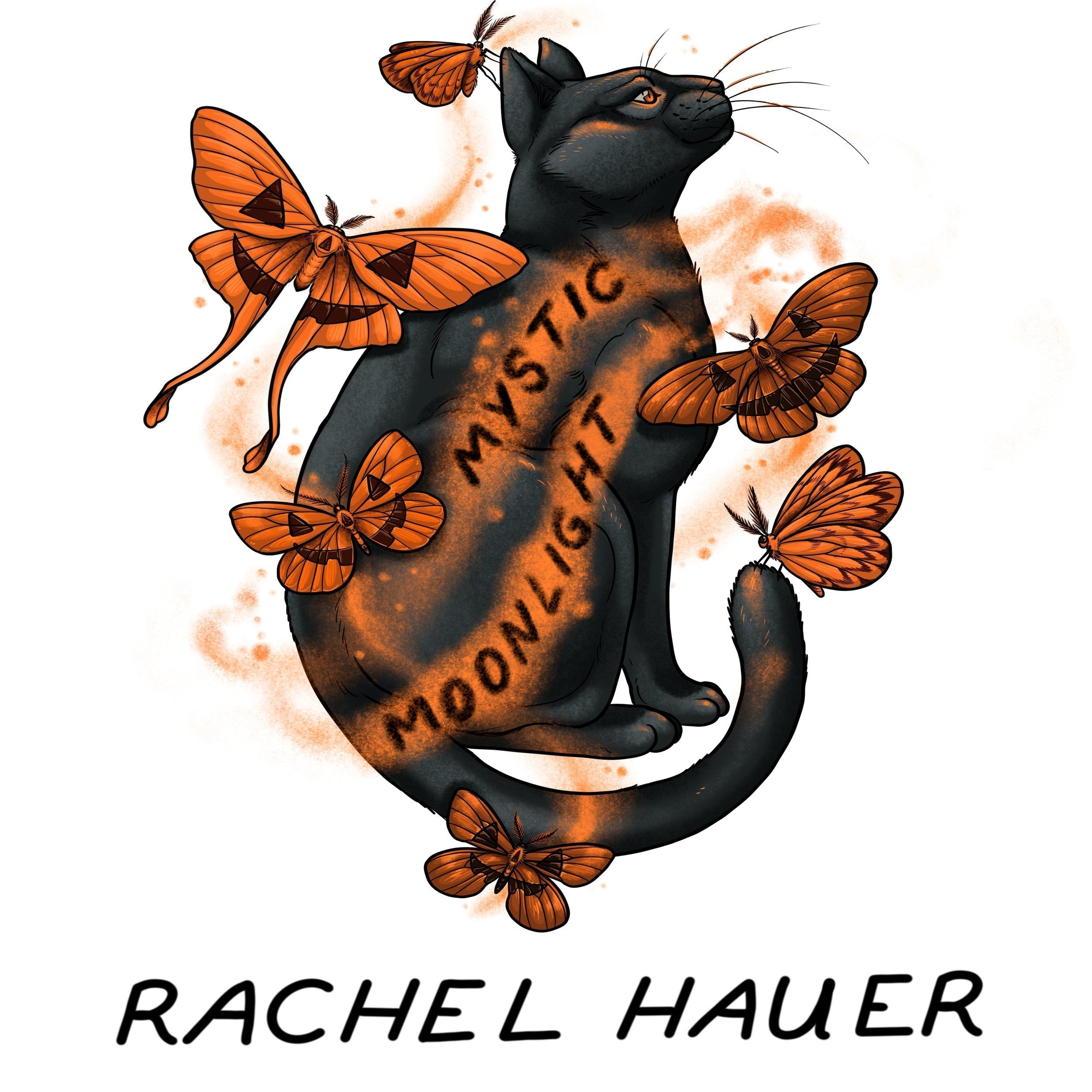 Mystic Moonlight | Halloween Stripe - Orange by Rachel Hauer for Free Spirit