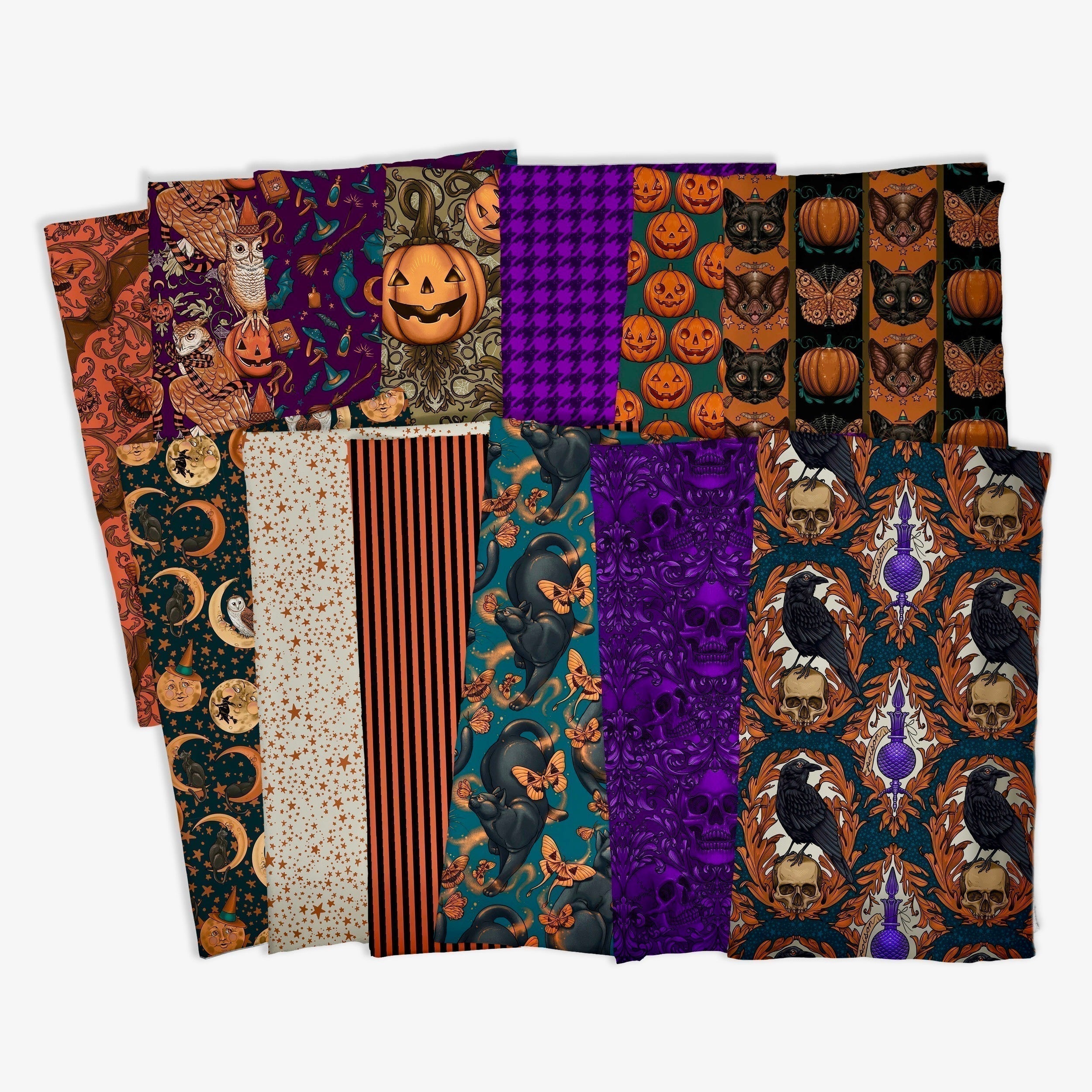 Mystic Moonlight | Stripe - Orange by Rachel Hauer for Free Spirit