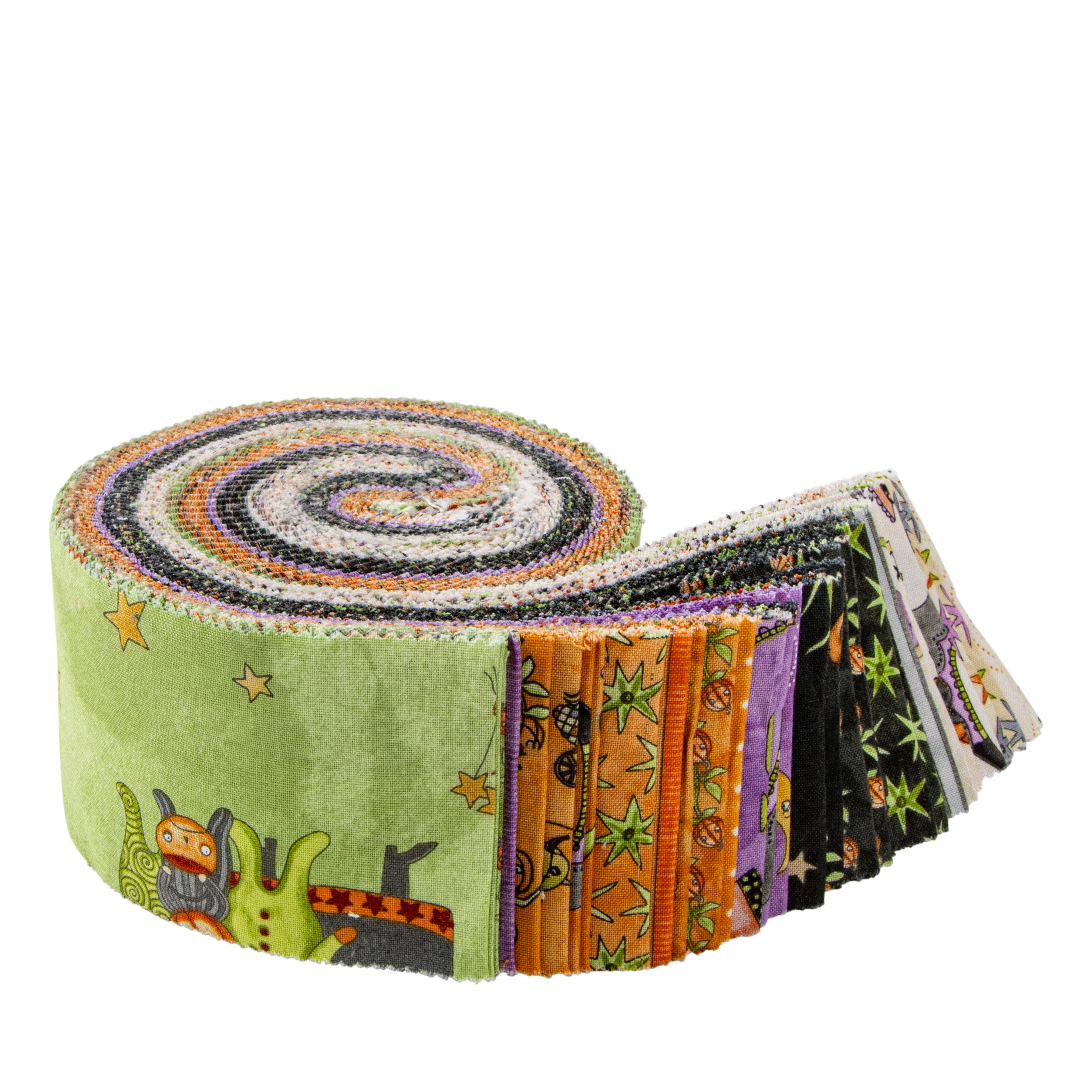 Ghoul Friends | 2.5" Strip Roll by Teresa Kogut for Riley Blake | 40 pcs