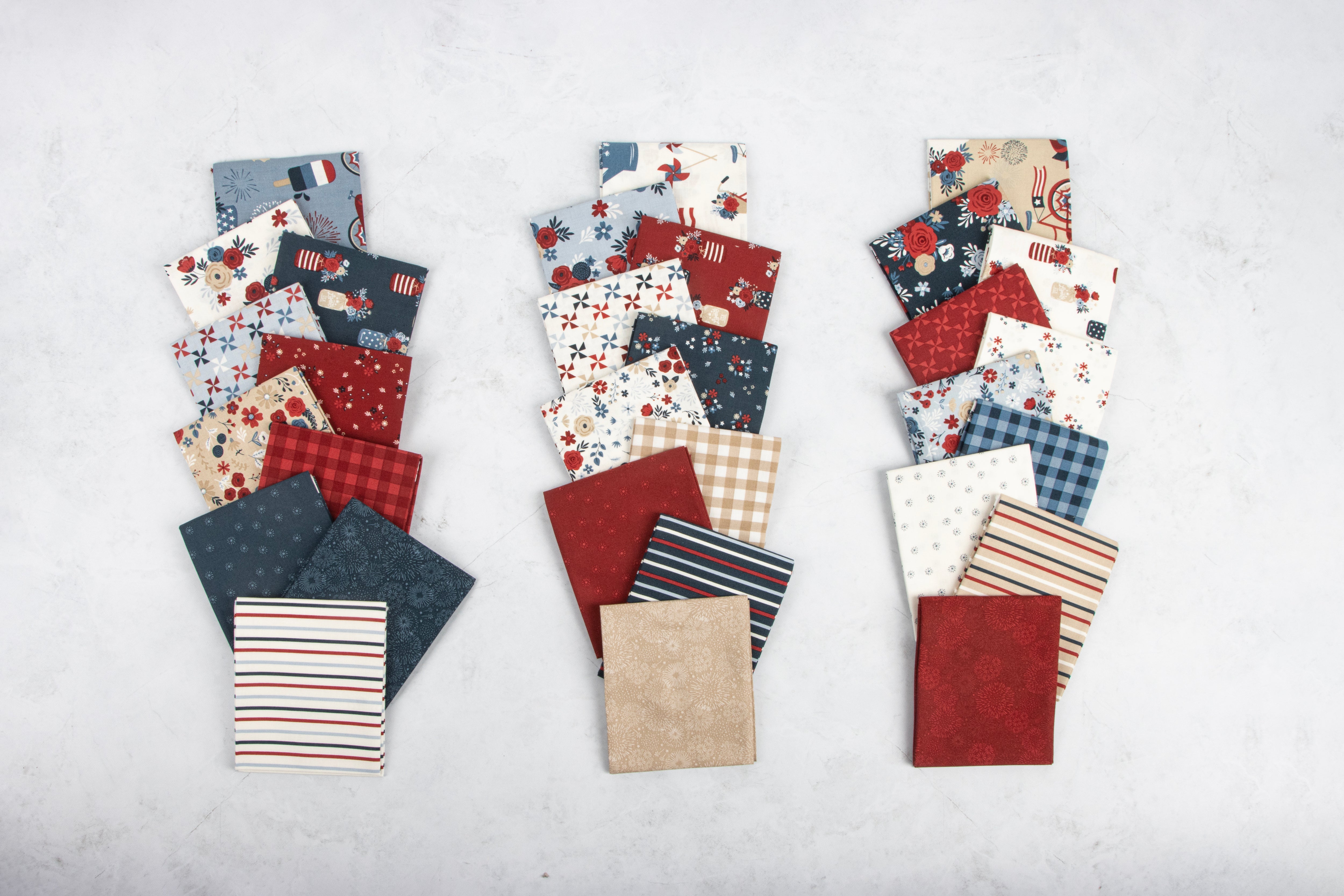 Red, White & True | Fat Quarter Bundle by Dani Mogstad for Riley Blake | 30pcs