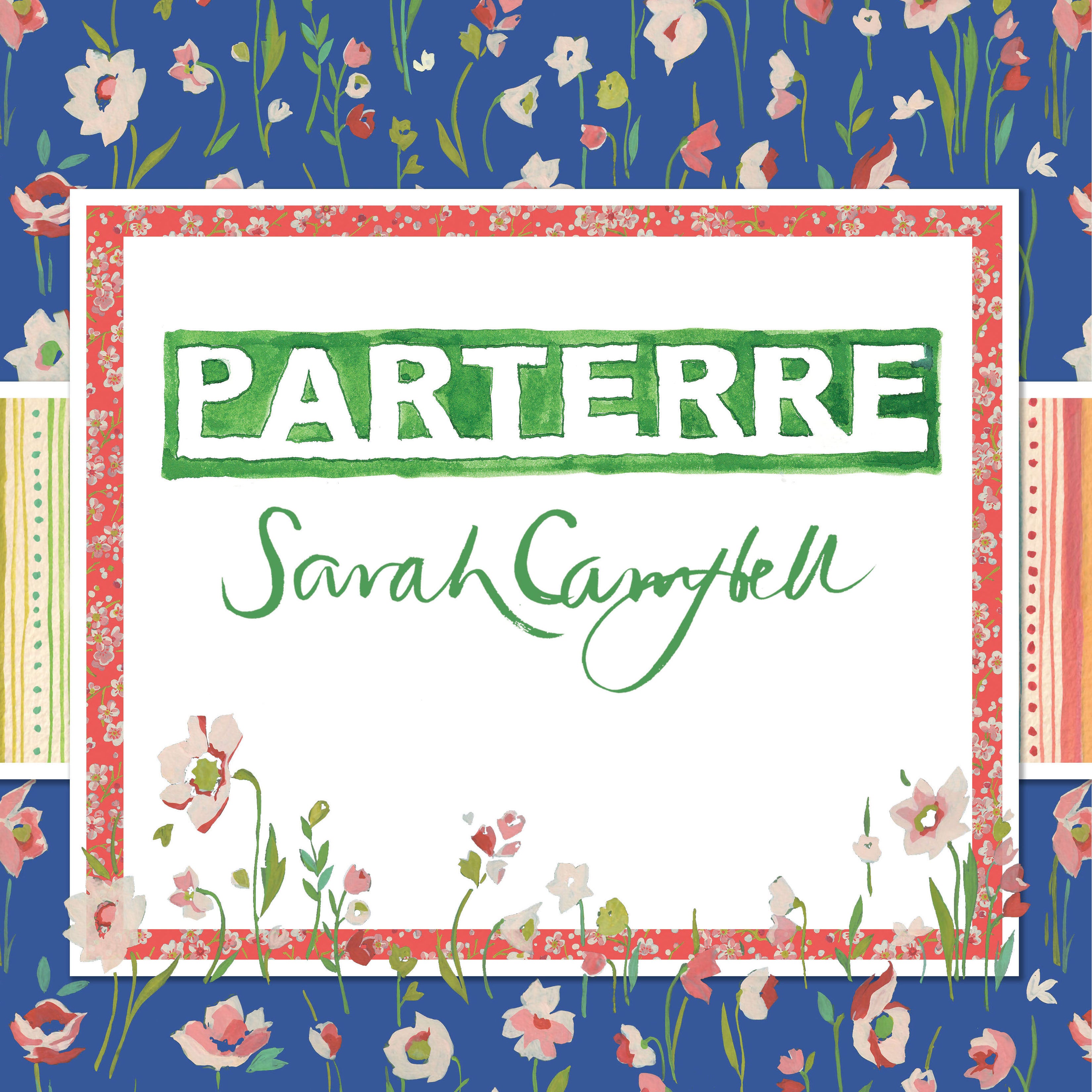 Parterre - Flowerbed Green by Sarah Campbell for Free Spirit