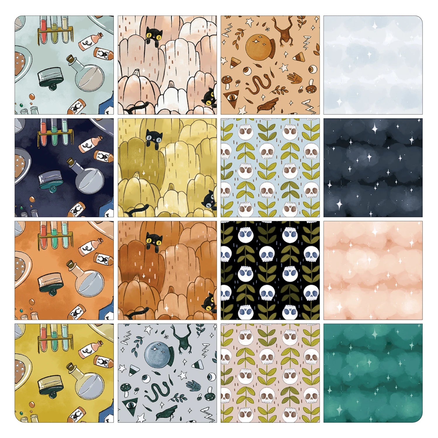 Spellbound | 10" Square Pack by Marin Sutton for Benartex | 42 pcs