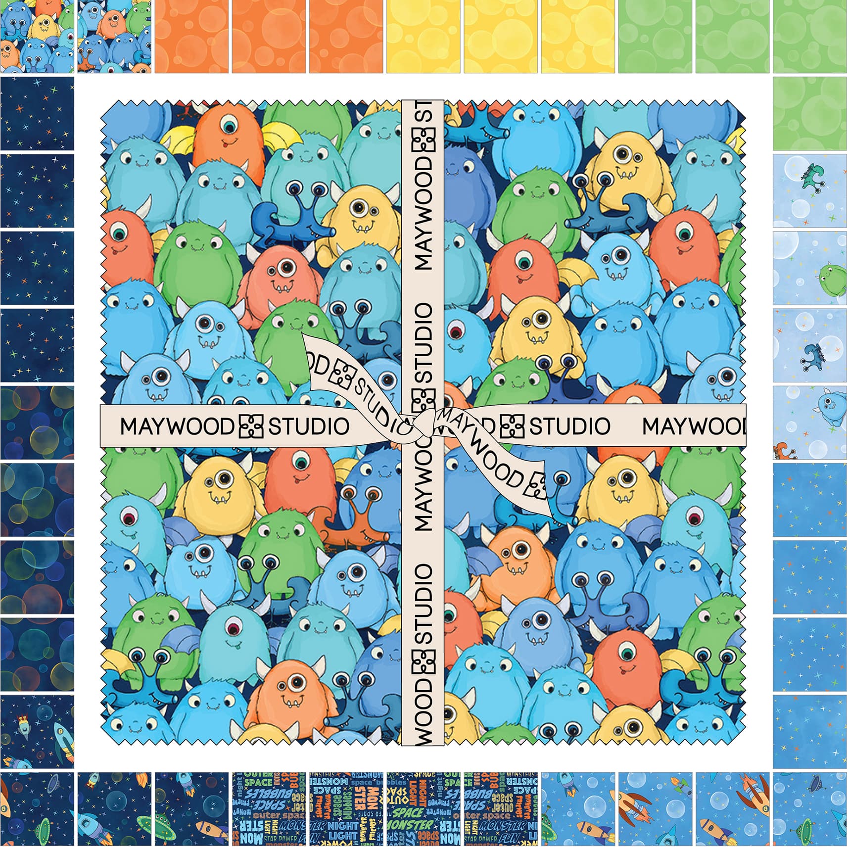 Space Monsters | 10" Square Pack by Maywood Studio | 42 pcs