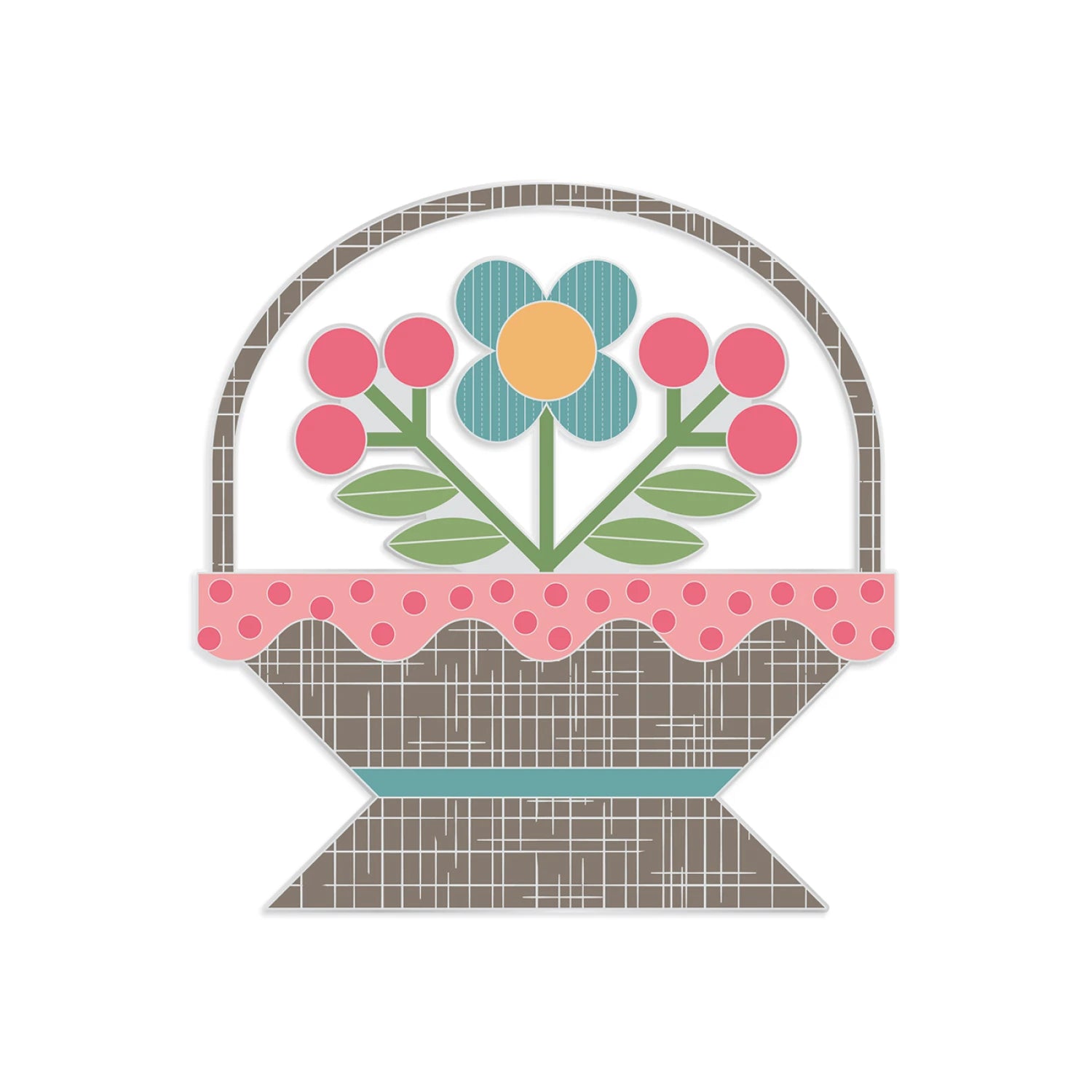 Lori Holt Flower Basket Needle & Scissor Minder | ST-39770