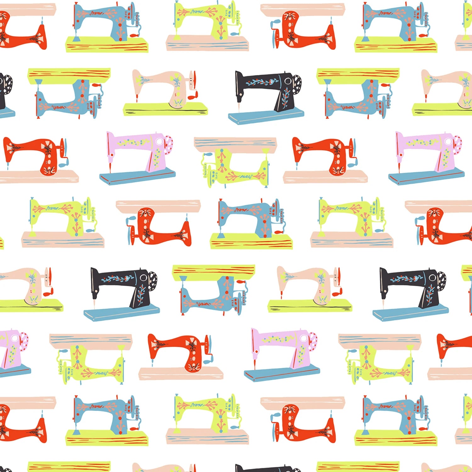 Stitch & Glow | White Stitch & Glow by Faye Guanipa for Dear Stella | STELLA-DFG3282WHITE