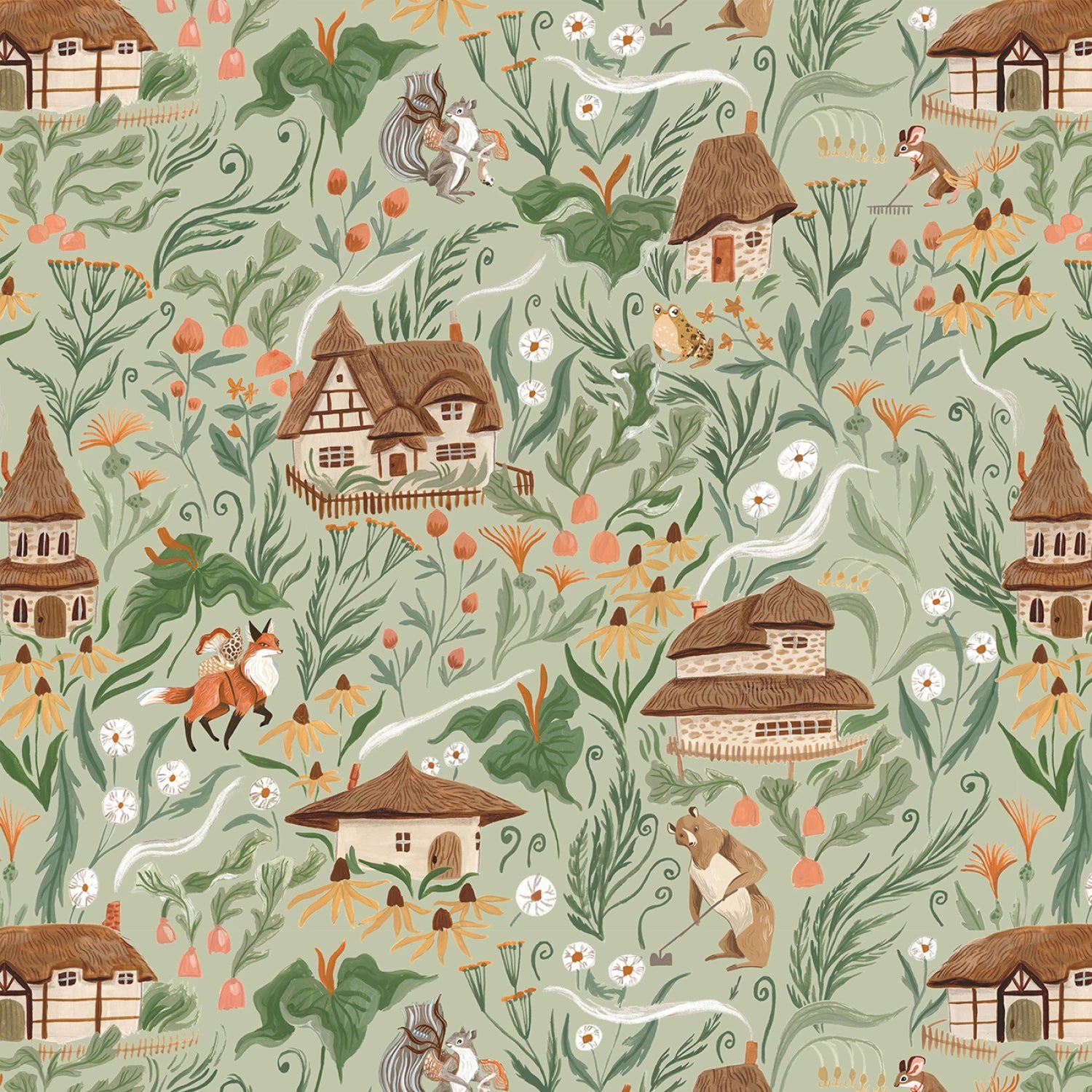 Country Mouse | Peapod Homeland by Rae Ritchie for Dear Stella | STELLA-DRR3257