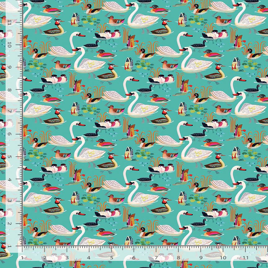 Get Your Ducks in a Row | Swanning Off Cyan by Miriam Bos for Dear Stella | STELLA-DBOS3657