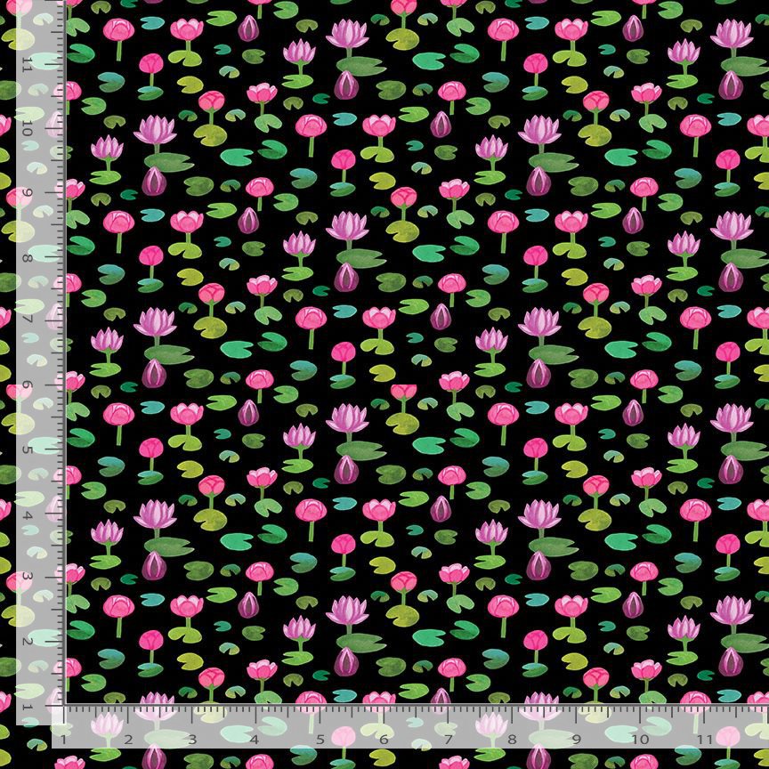 Get Your Ducks in a Row | Lotus Pray Coal by Miriam Bos for Dear Stella | STELLA-DBOS3659