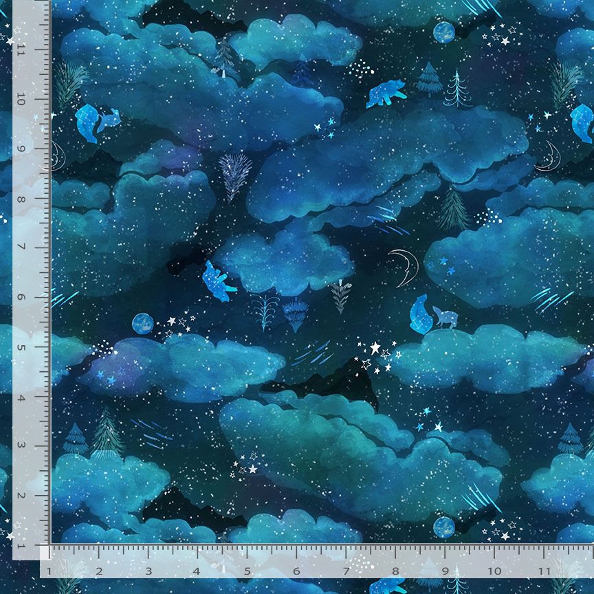 Northern Skies | Star Animals - Multi by Fay Nye for Dear Stella | ST-DFN3467MULTI