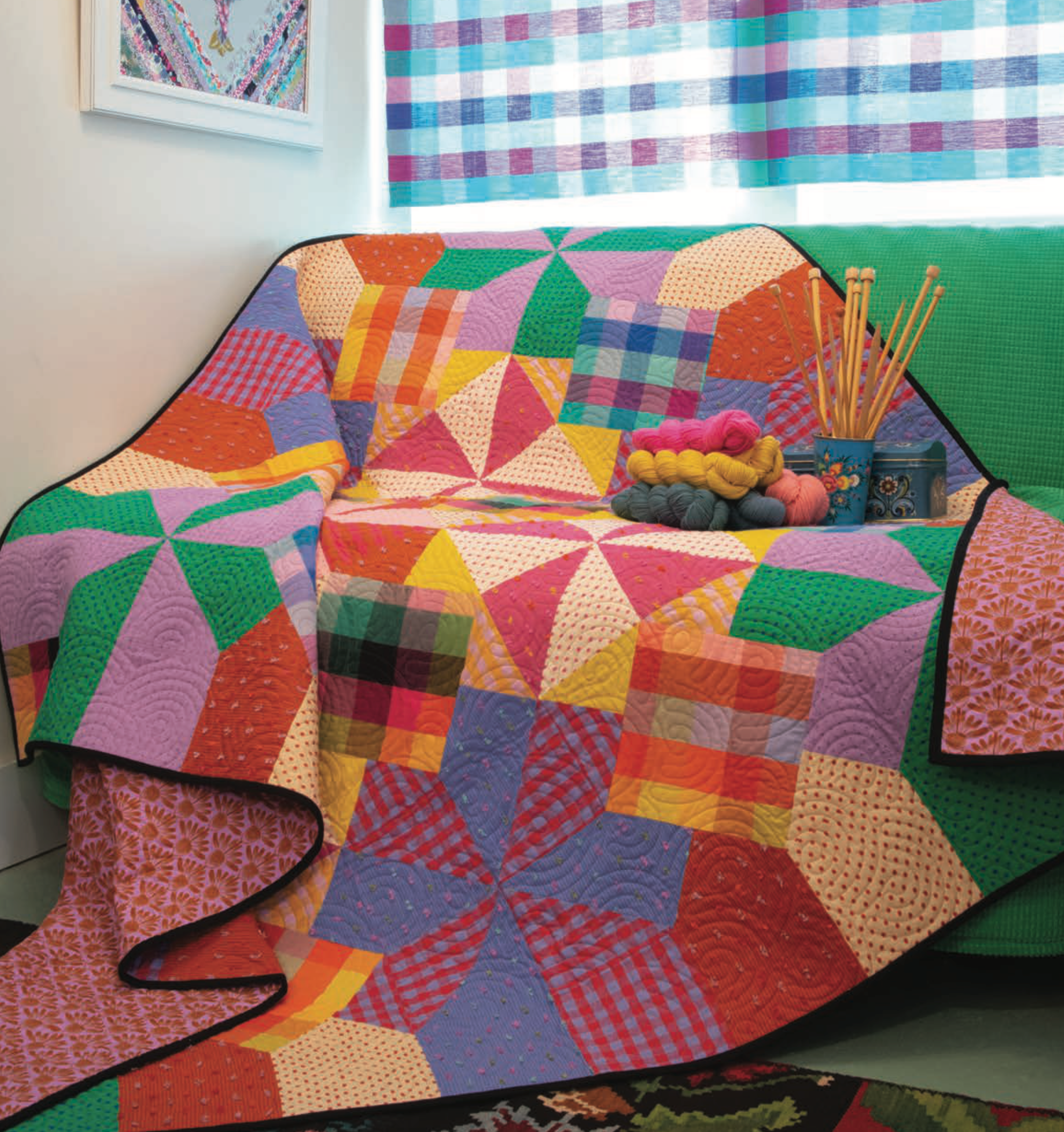 Garden Variety | Common Ground in Hot - Yarn-Dyed Woven by Anna Maria Textiles | WAMT101-25L