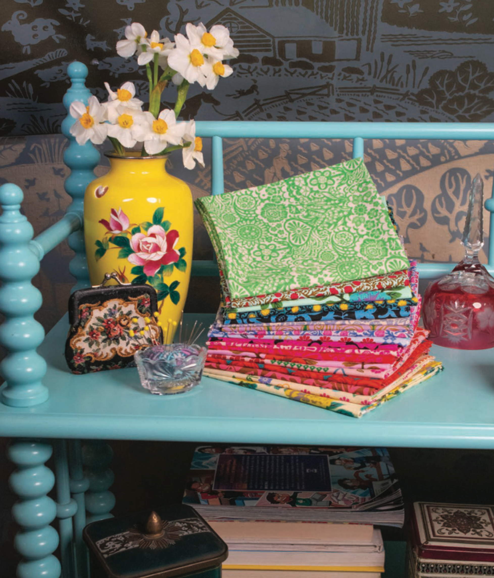 Yesterday | Carnation Vivid by Juliana Horner for Anna Maria Textiles | AMT155-23L