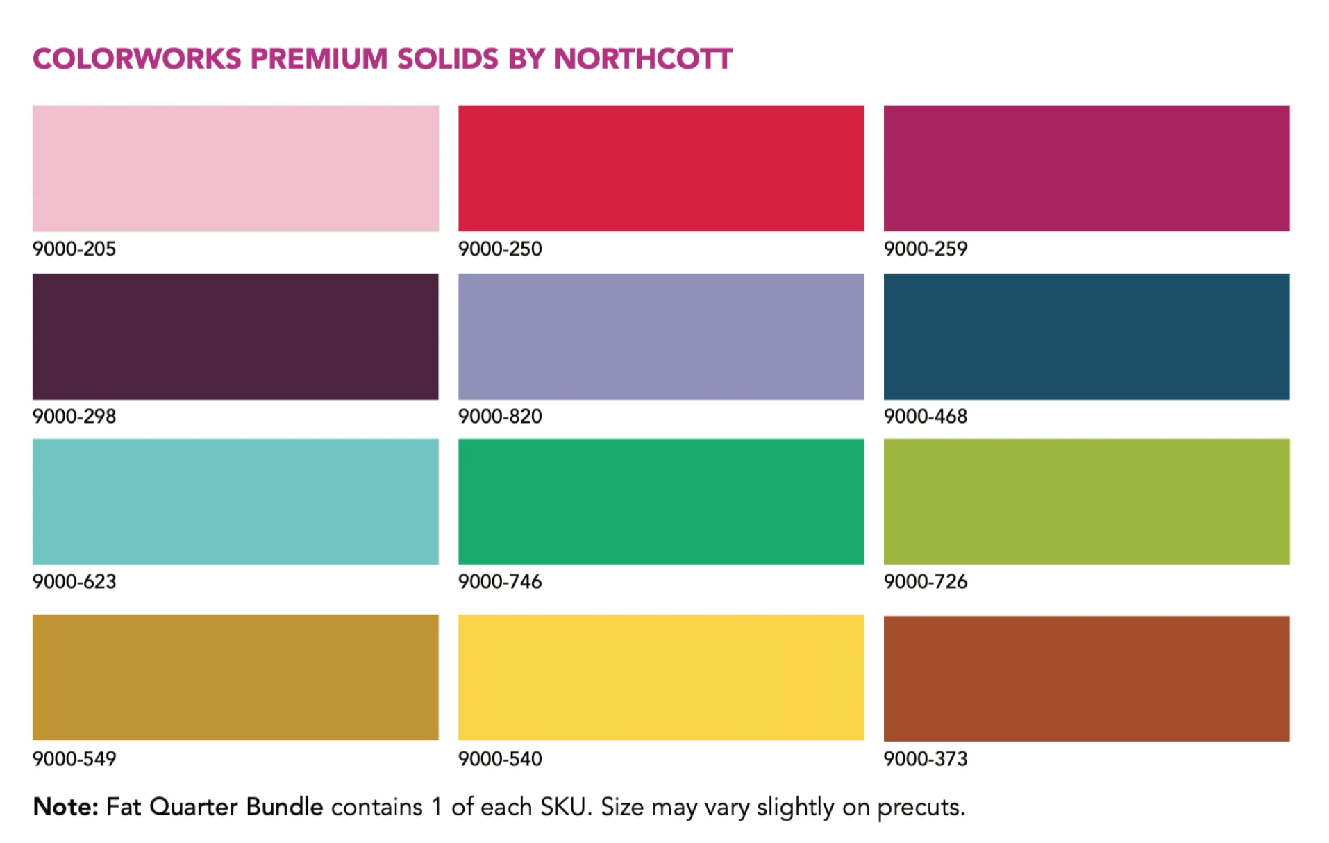 Happy Place Solids Fat Quarter Bundle by Anna Maria for Anna Maria Textiles | 12 pcs