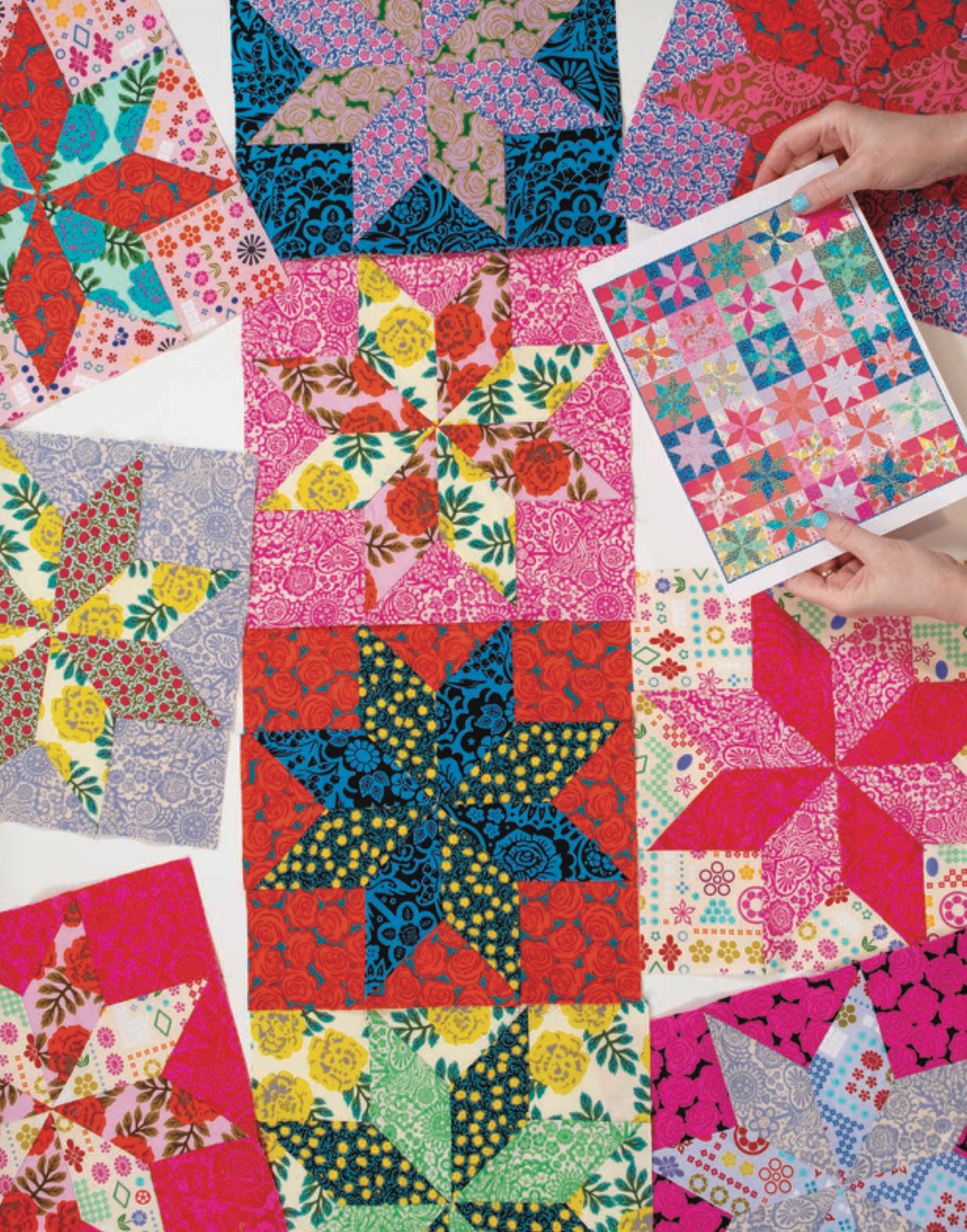 Yesterday Quilt Pattern from Anna Maria Patterns with Acrylic Templates | 60" x 72"