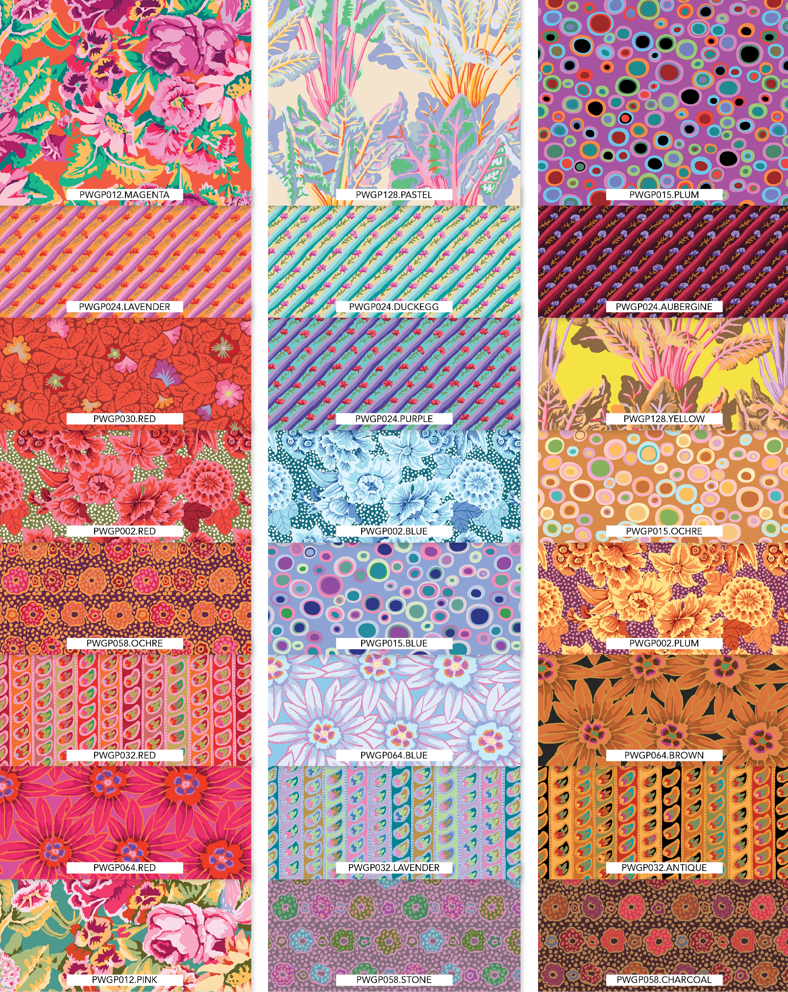 Kaffe: From the Archives | Chard - Yellow by Kaffe Fassett Collective for FreeSpirit | PWGP128.YELLOW