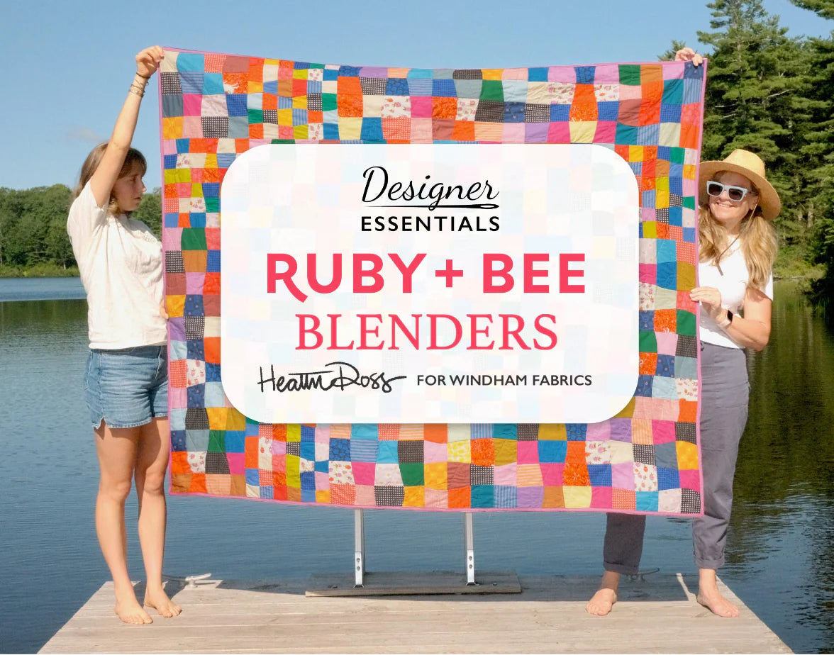 Ruby + Bee Blenders | 10" Square Pack by Heather Ross for Windham | 42 pcs