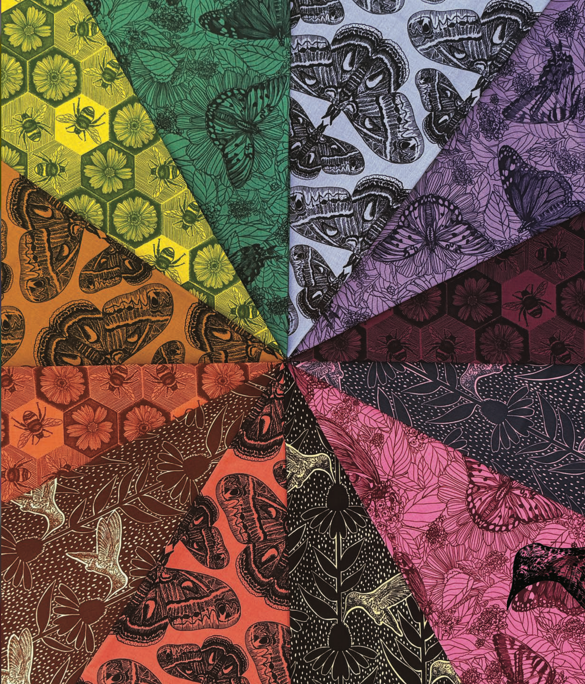 Indelible: Ink | Winging It - Blueberry by Anna Maria Textiles | AMT1006-63V