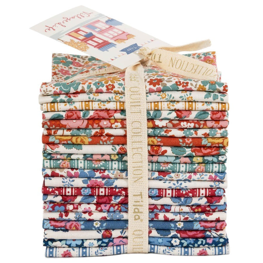Village Life | Fat Eighth Bundle by Tone Finnanger for Tilda Fabrics | TIL300280 | 20 pcs