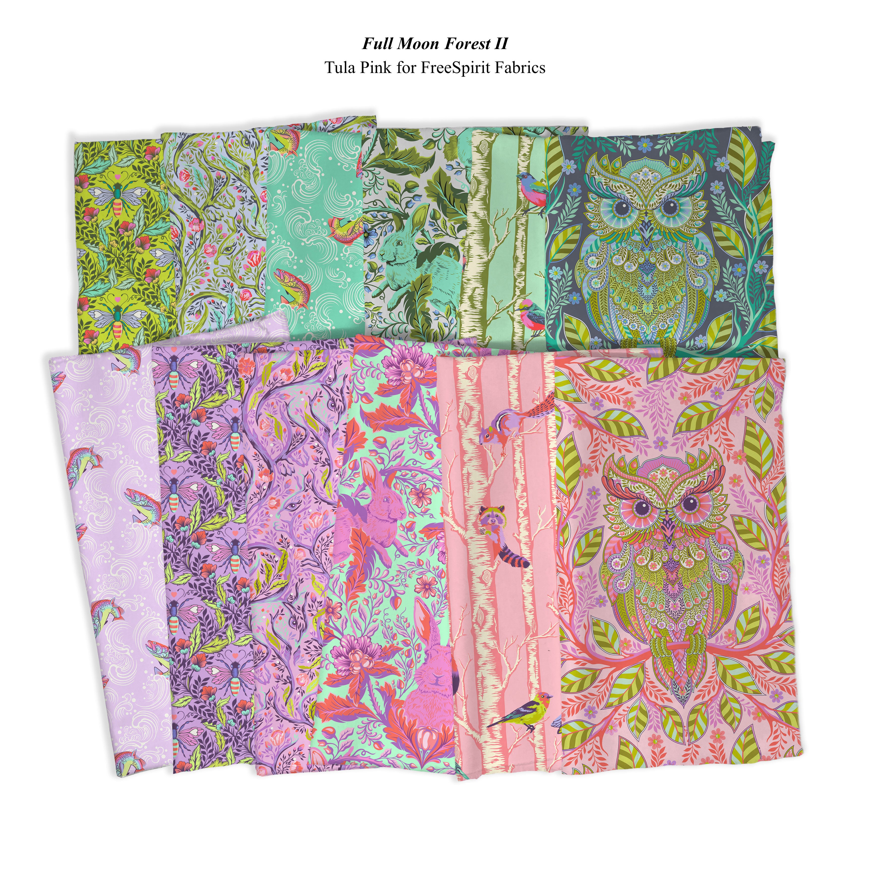 Full Moon Forest II | Shake Your Honey Maker - Blossom by Tula Pink for FreeSpirit | PWTP248.BLOSSOM